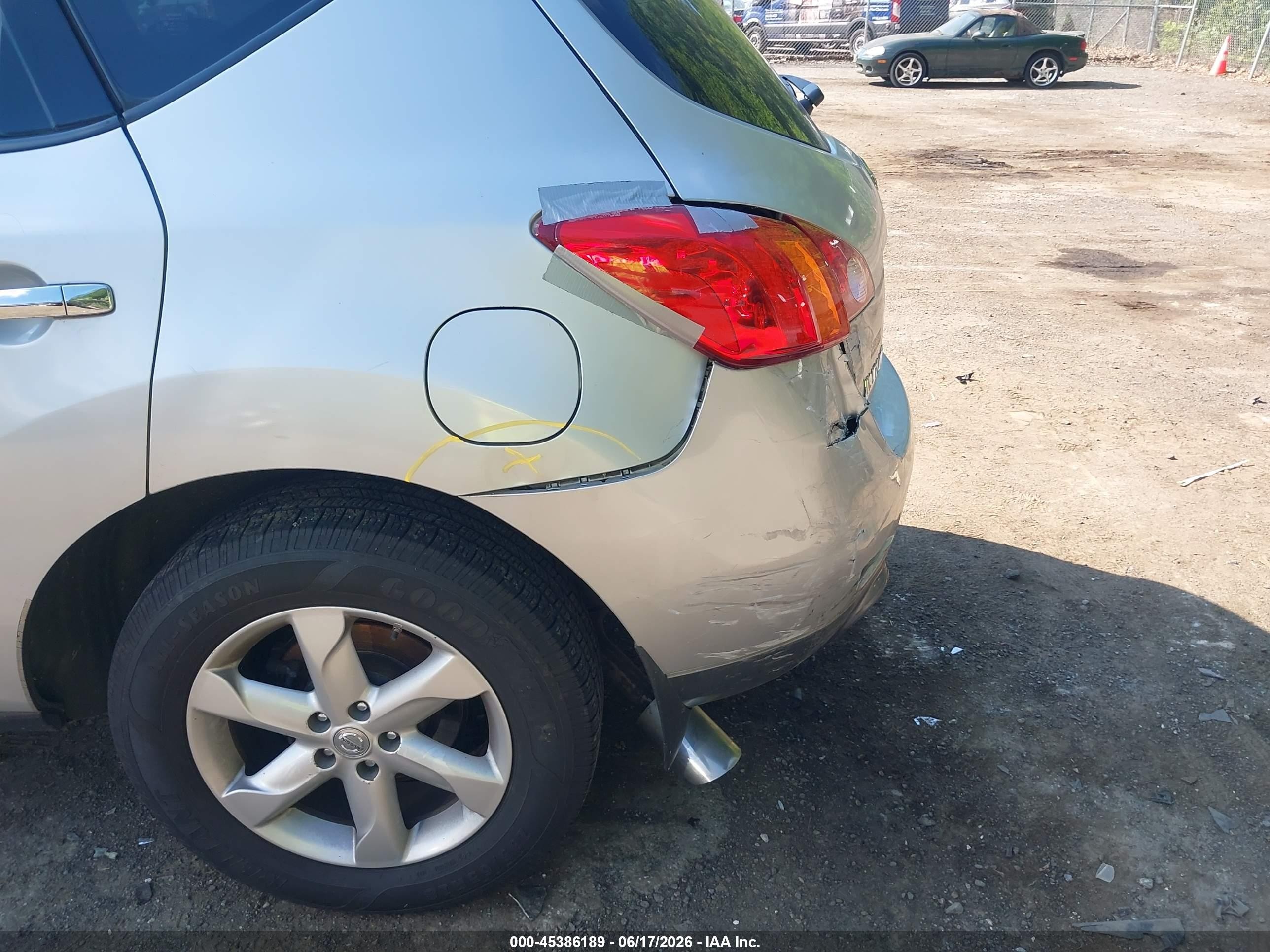 2010 Nissan Murano Sl Silver vin: JN8AZ1MWXAW130899