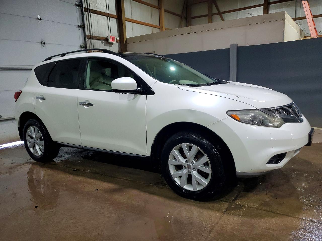 2012 Nissan Murano S White vin: JN8AZ1MWXCW208312
