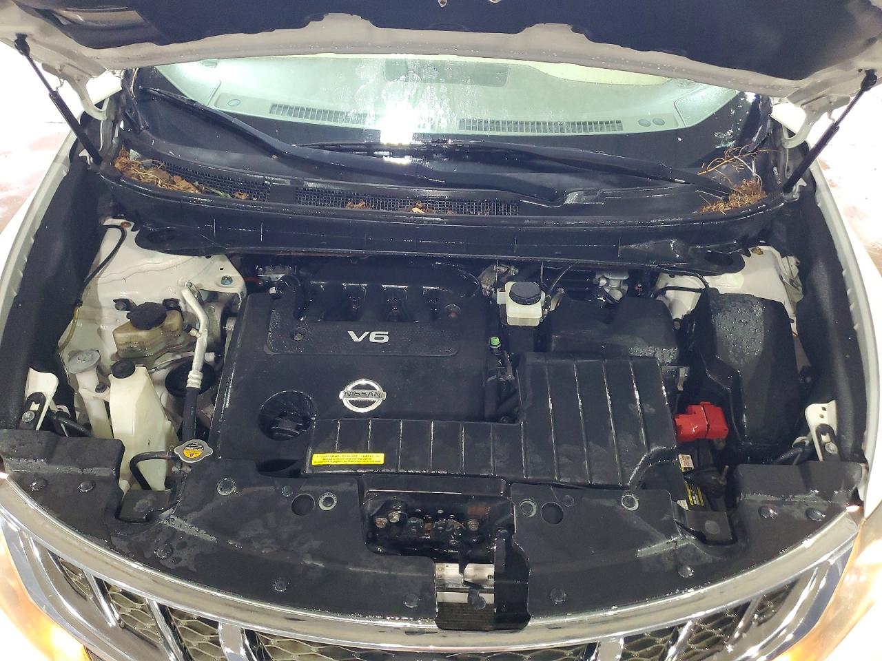 2012 Nissan Murano S White vin: JN8AZ1MWXCW208312