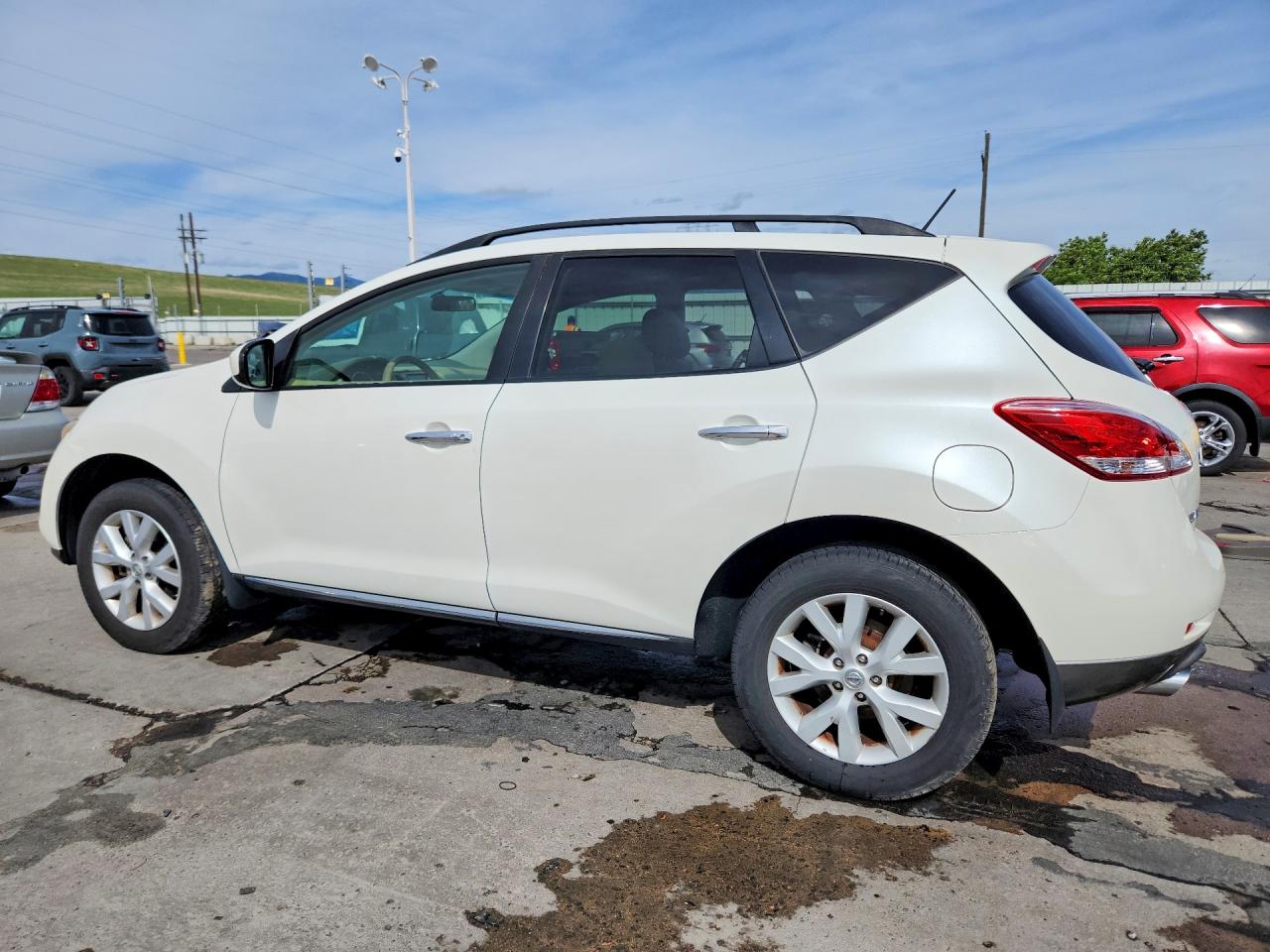 2012 Nissan Murano S White vin: JN8AZ1MWXCW223778