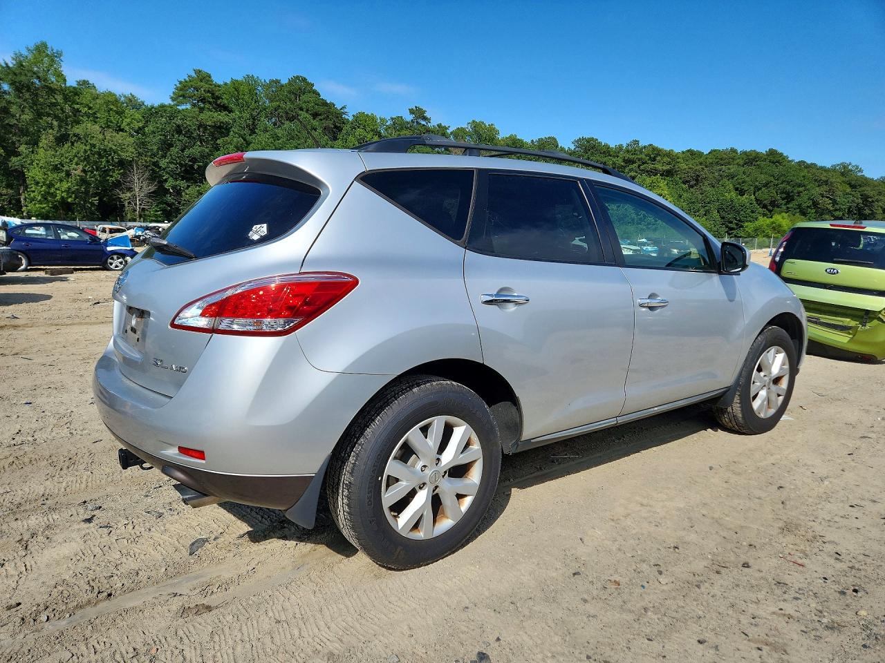 2012 Nissan Murano S Silver vin: JN8AZ1MWXCW228186