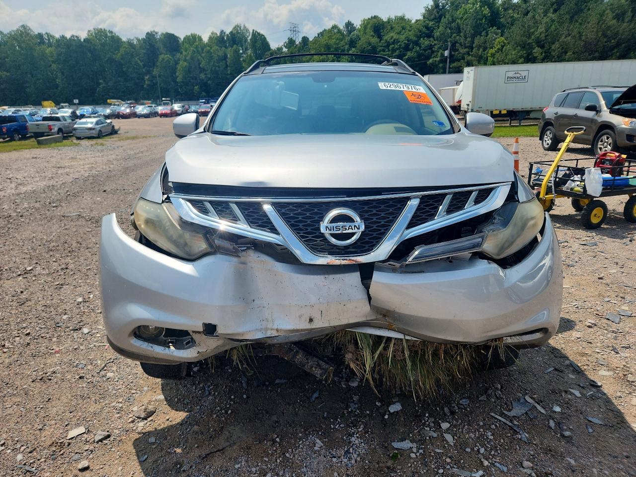 2012 Nissan Murano S Silver vin: JN8AZ1MWXCW229855