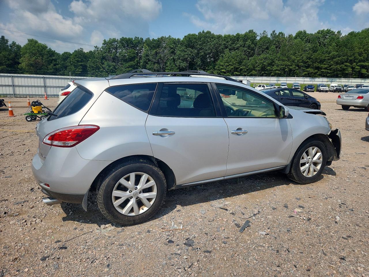 2012 Nissan Murano S Silver vin: JN8AZ1MWXCW229855