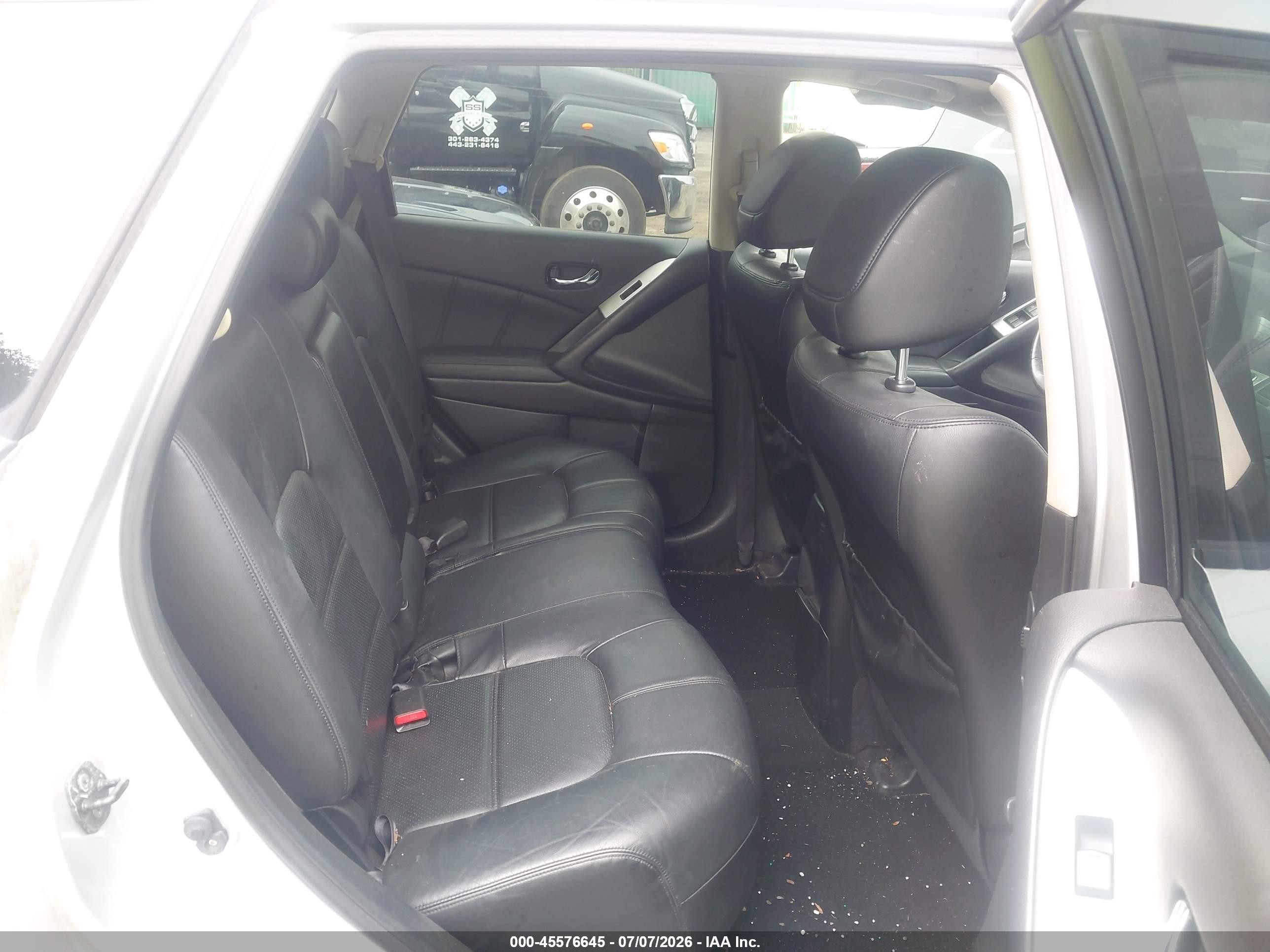2012 Nissan Murano Sl Silver vin: JN8AZ1MWXCW230522