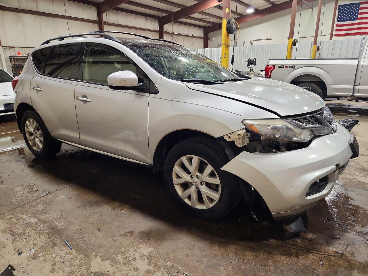 2012 Nissan Murano S Silver vin: JN8AZ1MWXCW235090