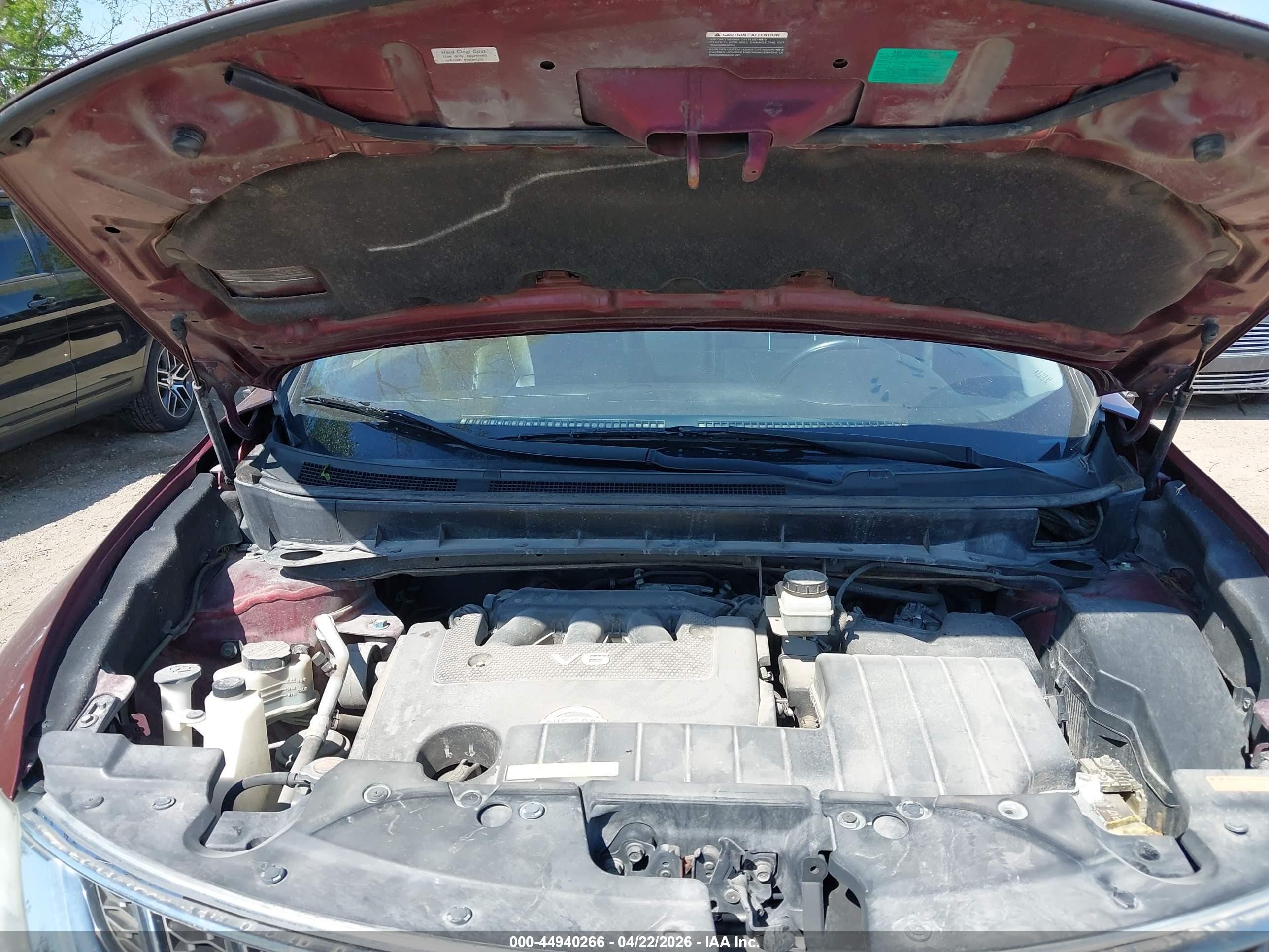 2012 Nissan Murano Le Red vin: JN8AZ1MWXCW236014