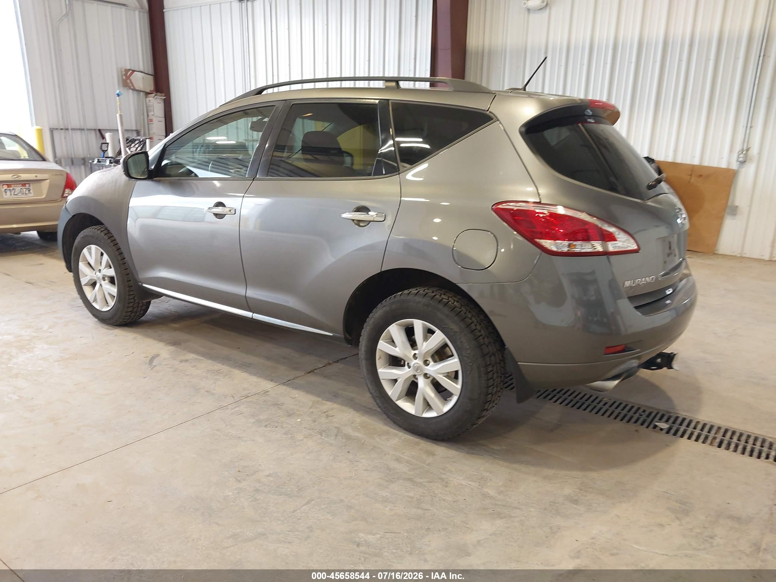 2013 Nissan Murano Sv Gray vin: JN8AZ1MWXDW318908