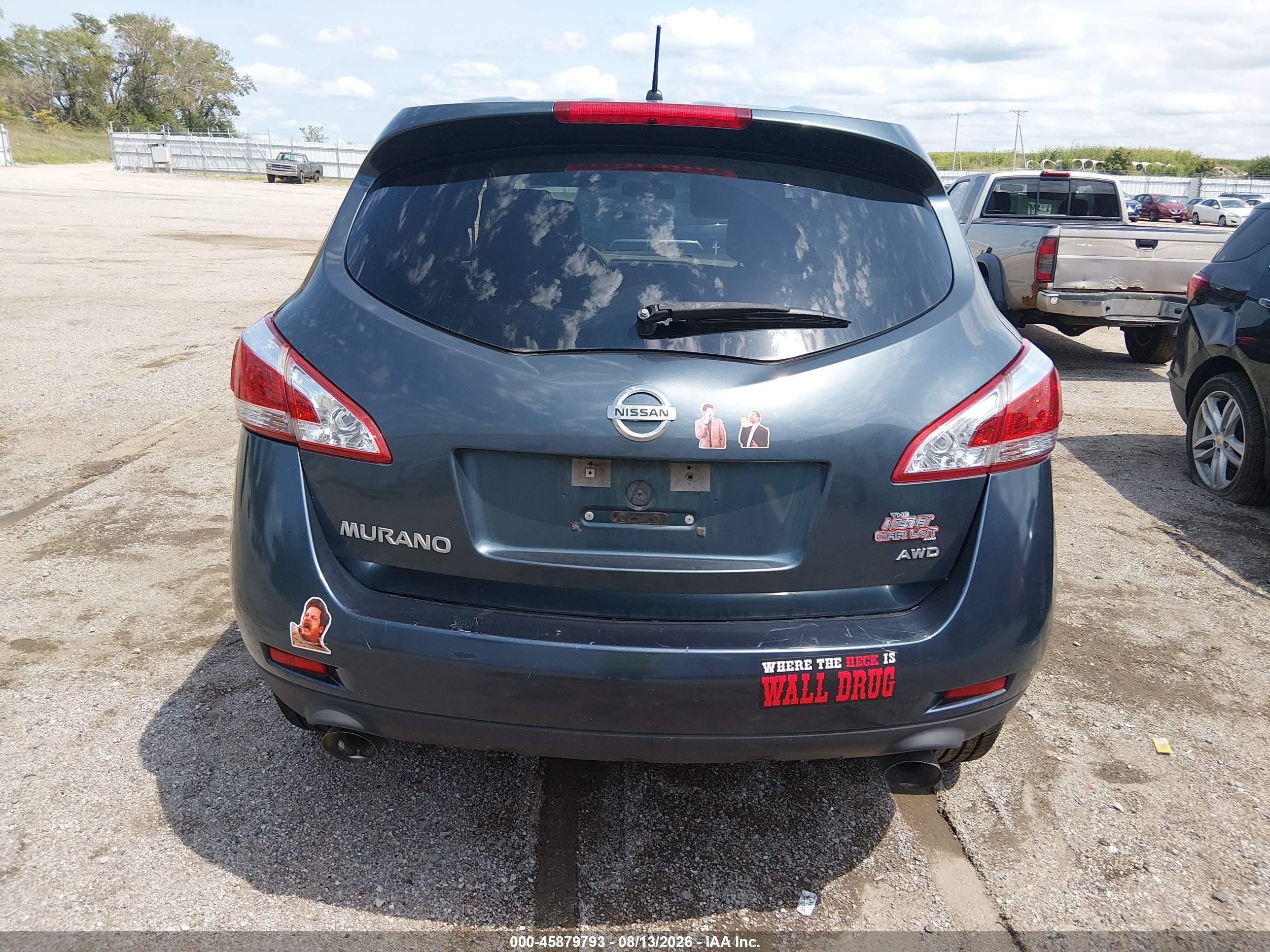 2014 Nissan Murano S Blue vin: JN8AZ1MWXEW506037