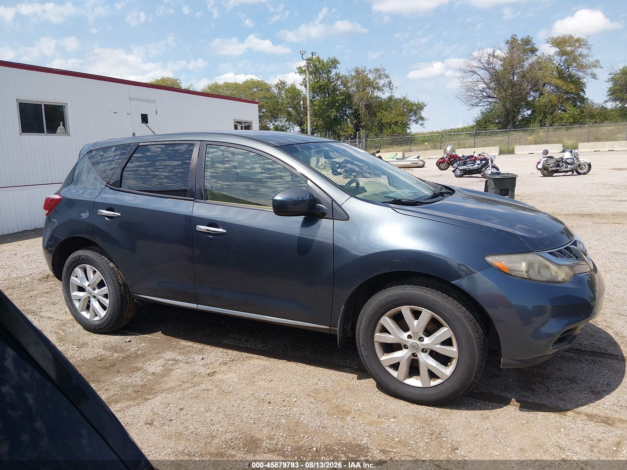 2014 Nissan Murano S Blue vin: JN8AZ1MWXEW506037