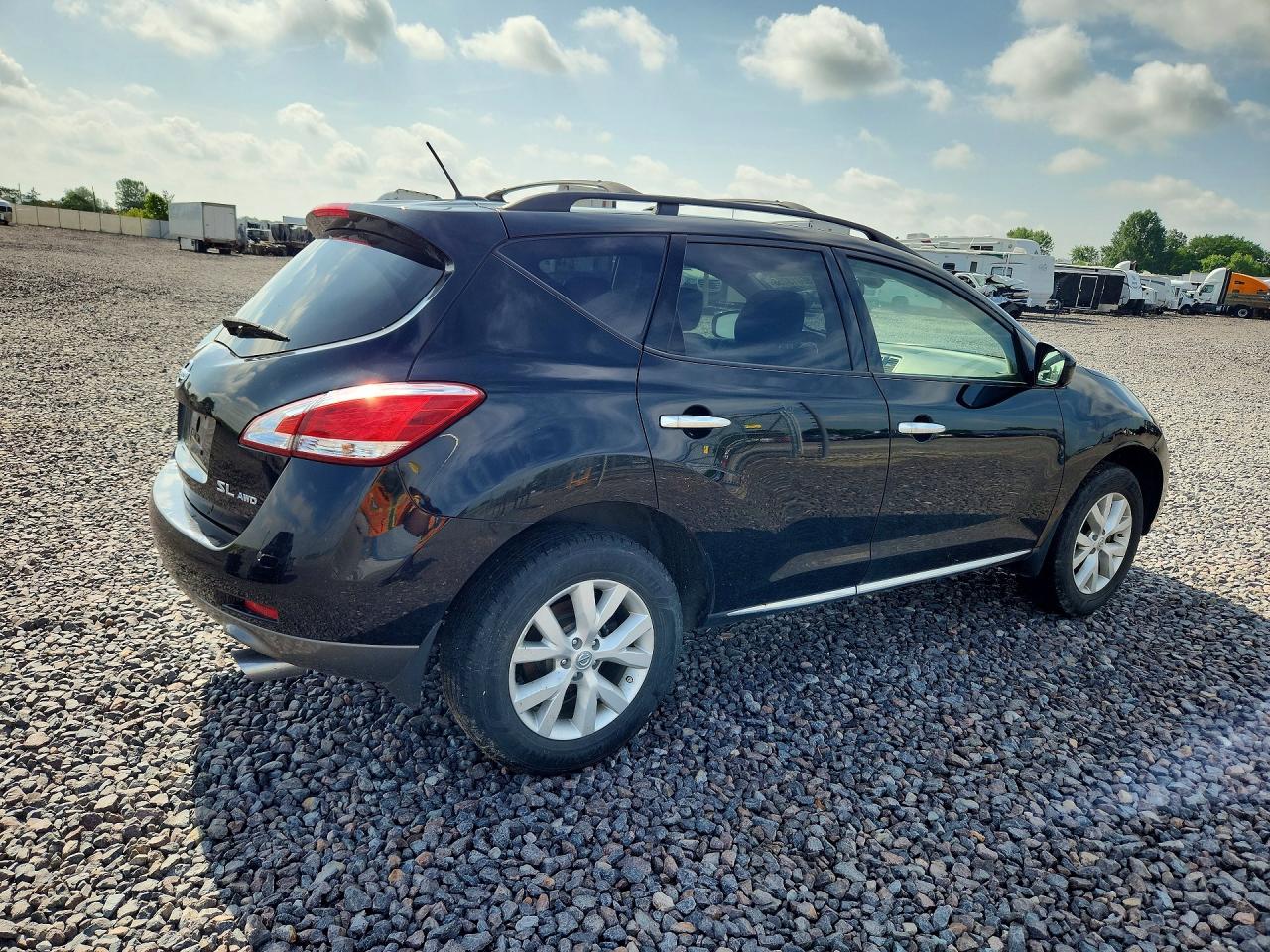 2014 Nissan Murano Sl Black vin: JN8AZ1MWXEW512467