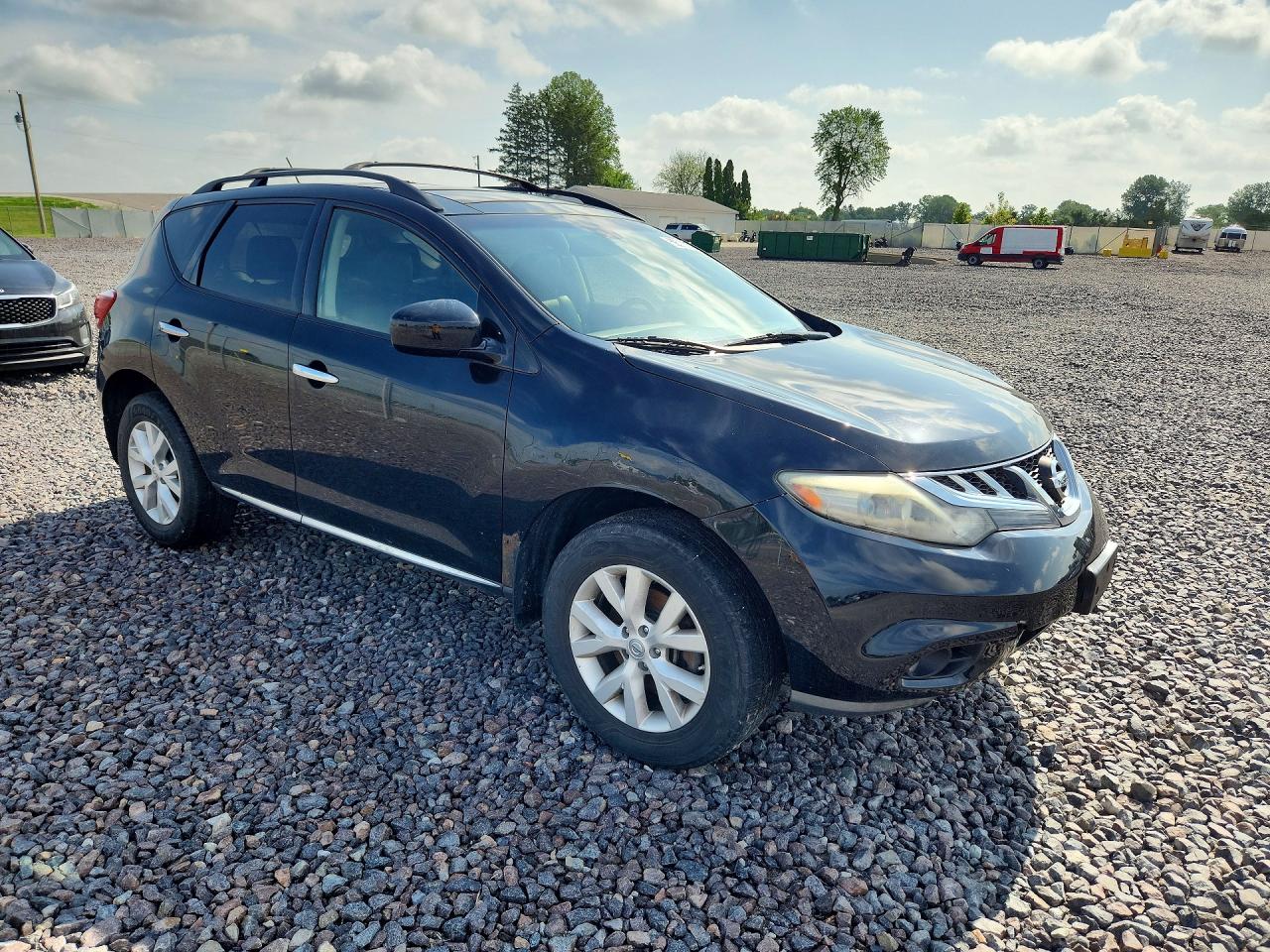 2014 Nissan Murano Sl Black vin: JN8AZ1MWXEW512467