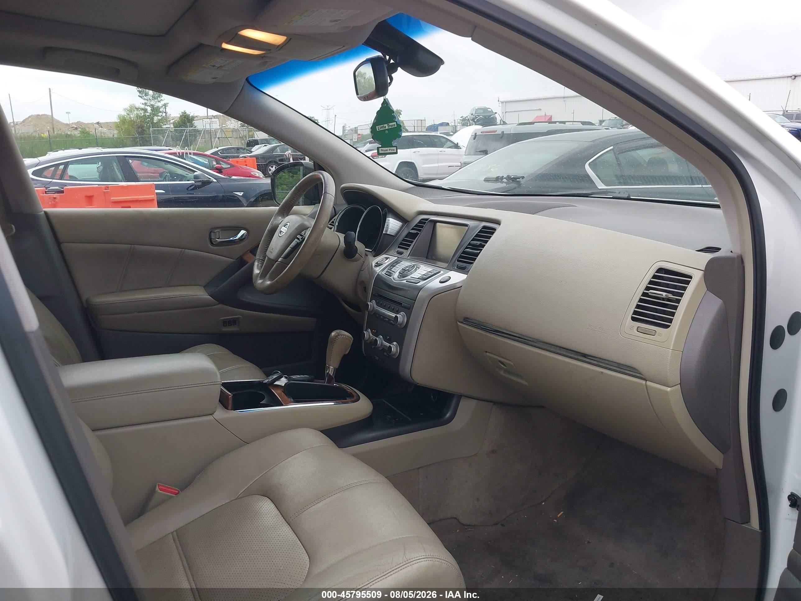 2014 Nissan Murano Le White vin: JN8AZ1MWXEW520388