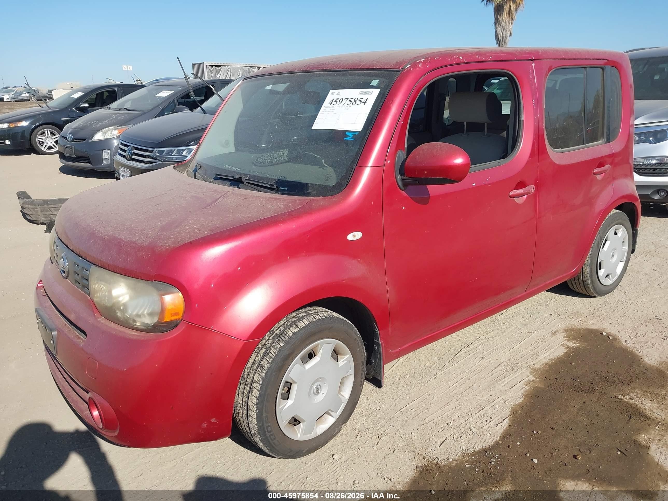 2009 Nissan Cube 1.8s Красный vin: JN8AZ28R09T118820