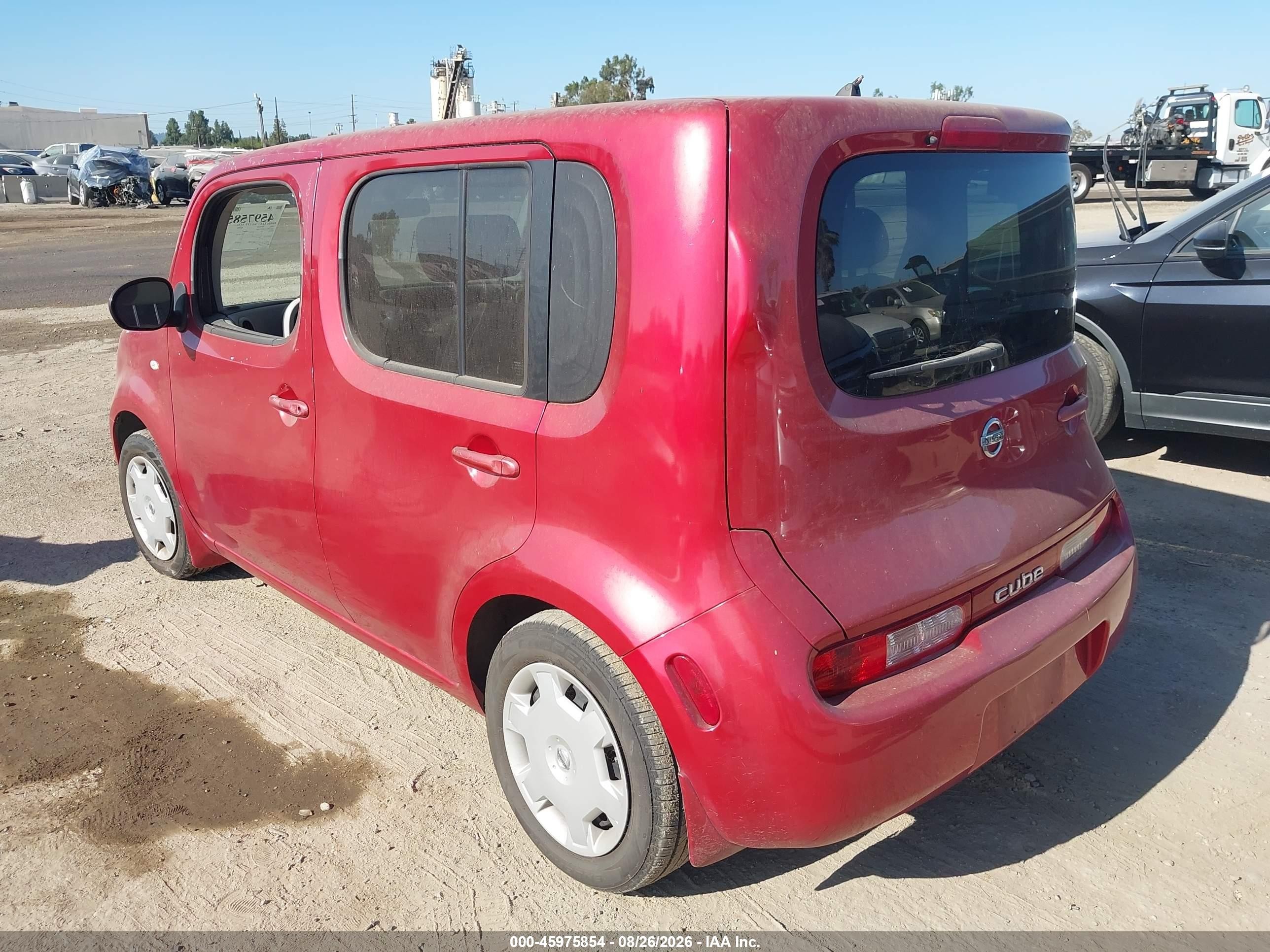 2009 Nissan Cube 1.8s Красный vin: JN8AZ28R09T118820