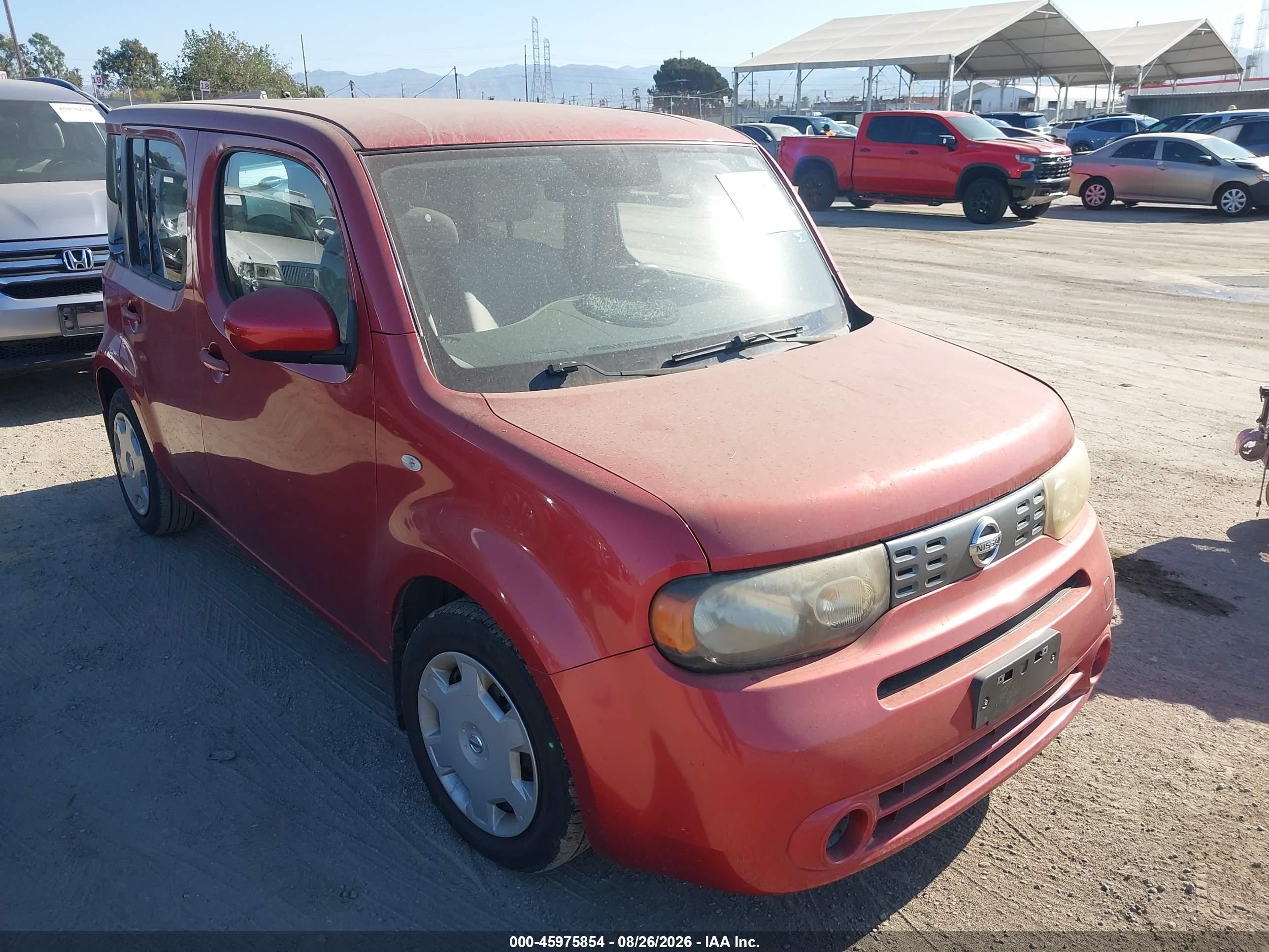 2009 Nissan Cube 1.8s Red vin: JN8AZ28R09T118820