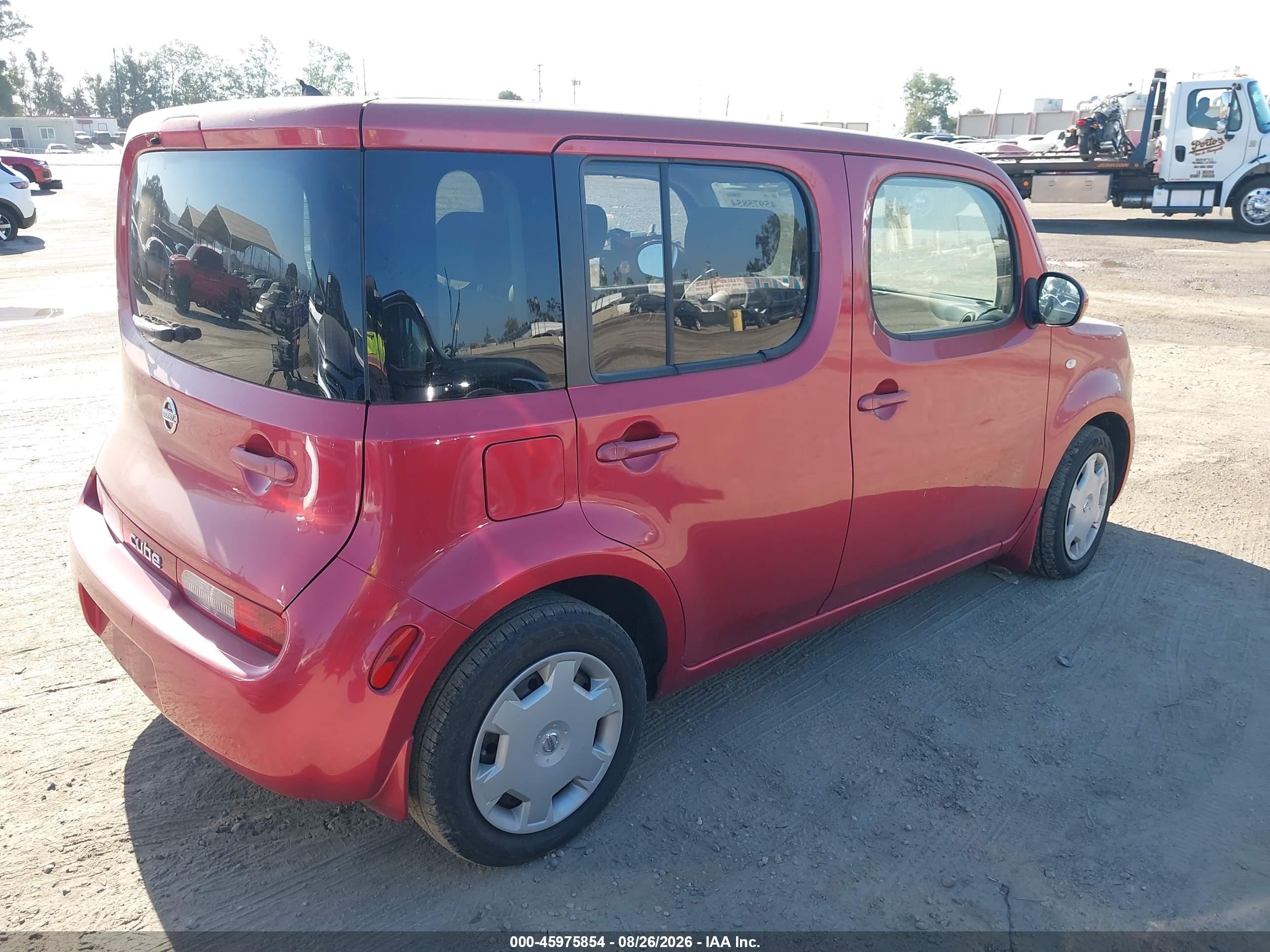 2009 Nissan Cube 1.8s Красный vin: JN8AZ28R09T118820