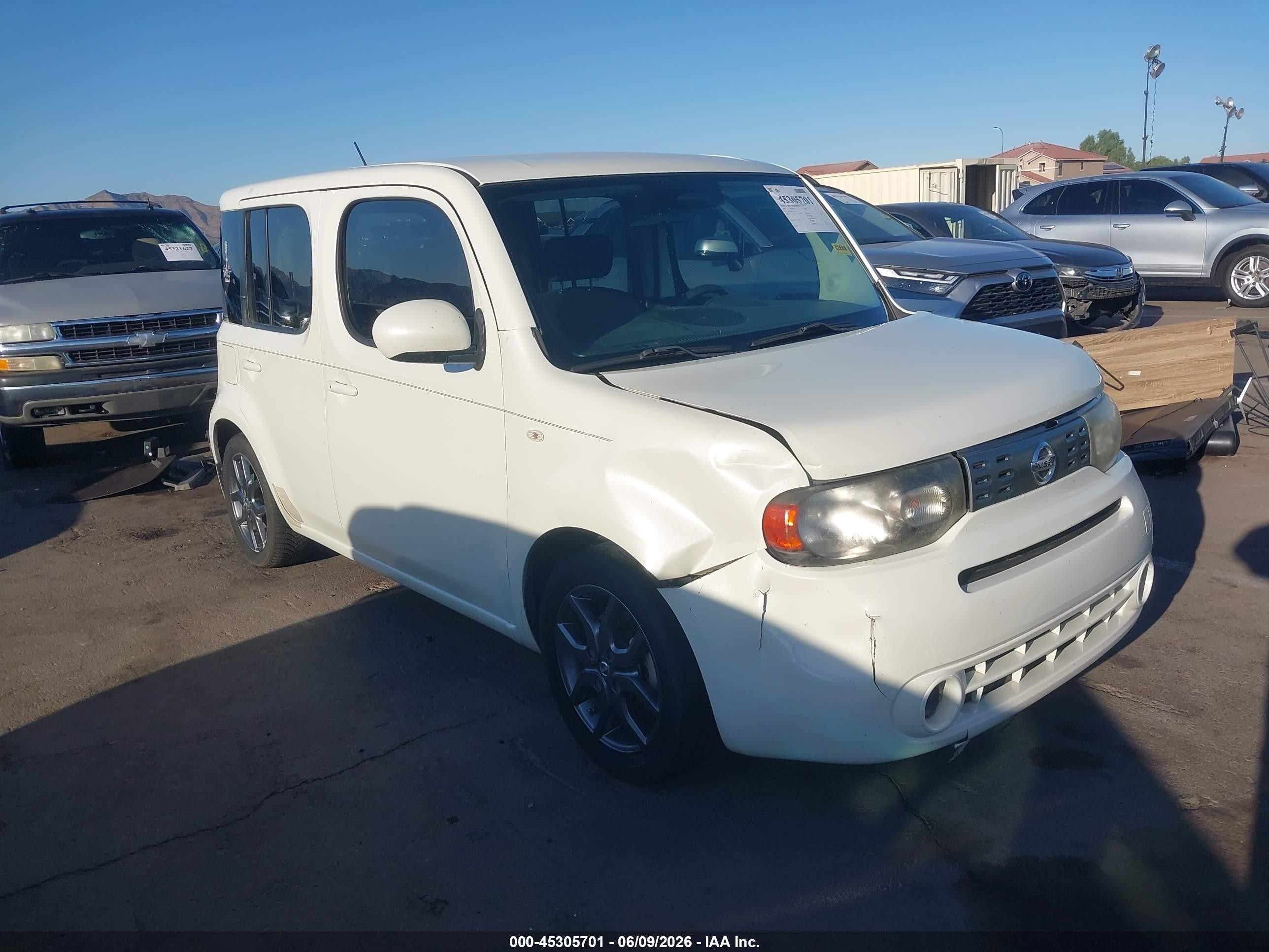 2009 Nissan Cube 1.8sl White vin: JN8AZ28R19T119622