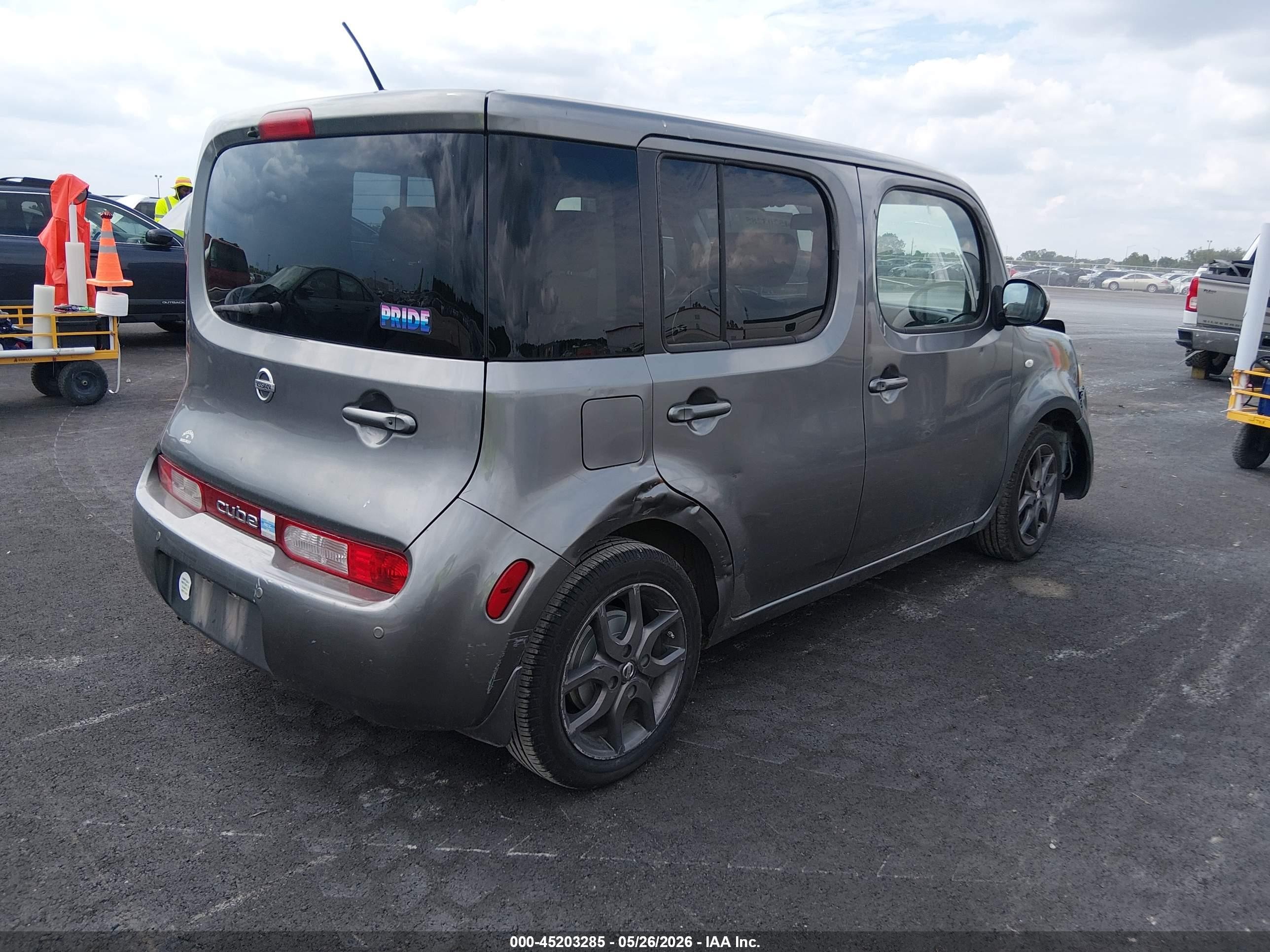 2009 Nissan Cube 1.8sl Gray vin: JN8AZ28R19T120527