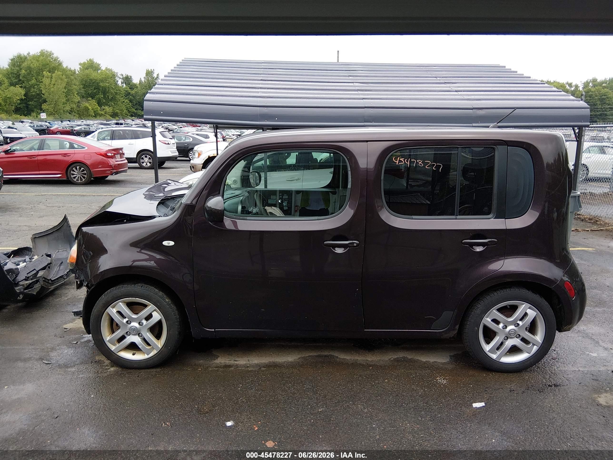 2009 Nissan Cube 1.8sl Burgundy vin: JN8AZ28R39T127785