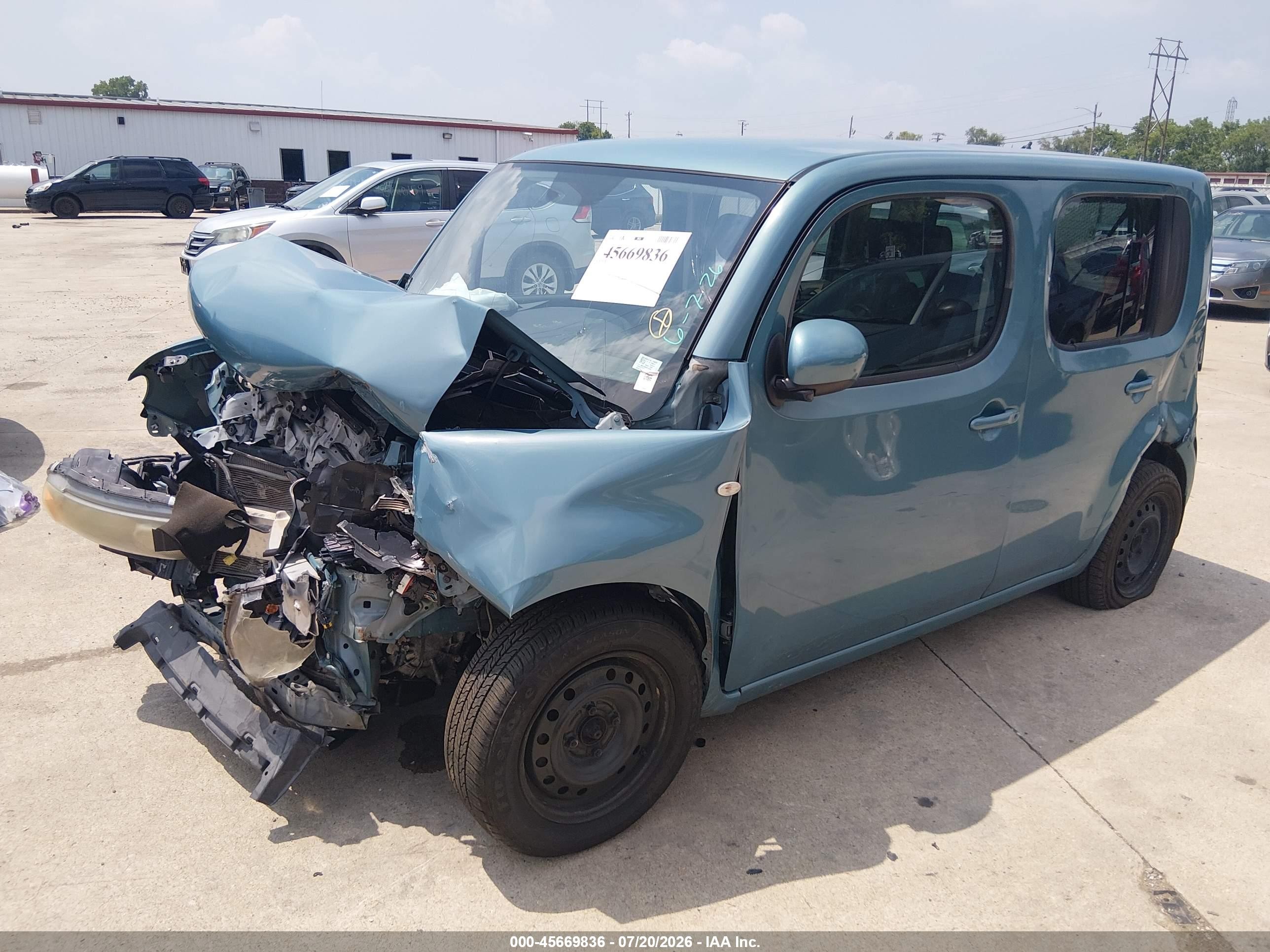 2009 Nissan Cube 1.8s Синий vin: JN8AZ28R49T107884
