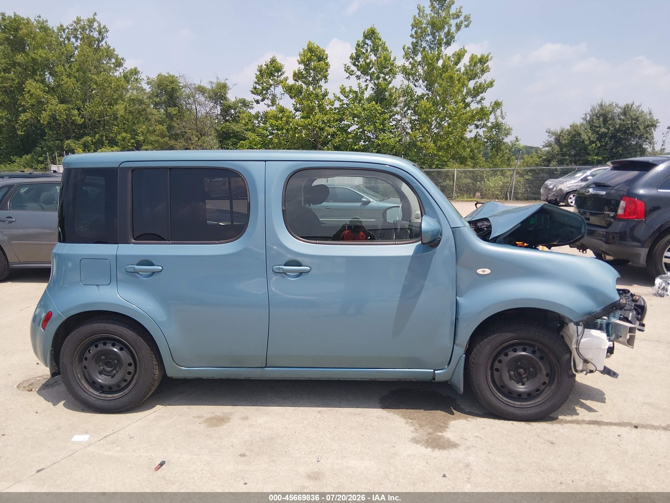 2009 Nissan Cube 1.8s Синий vin: JN8AZ28R49T107884