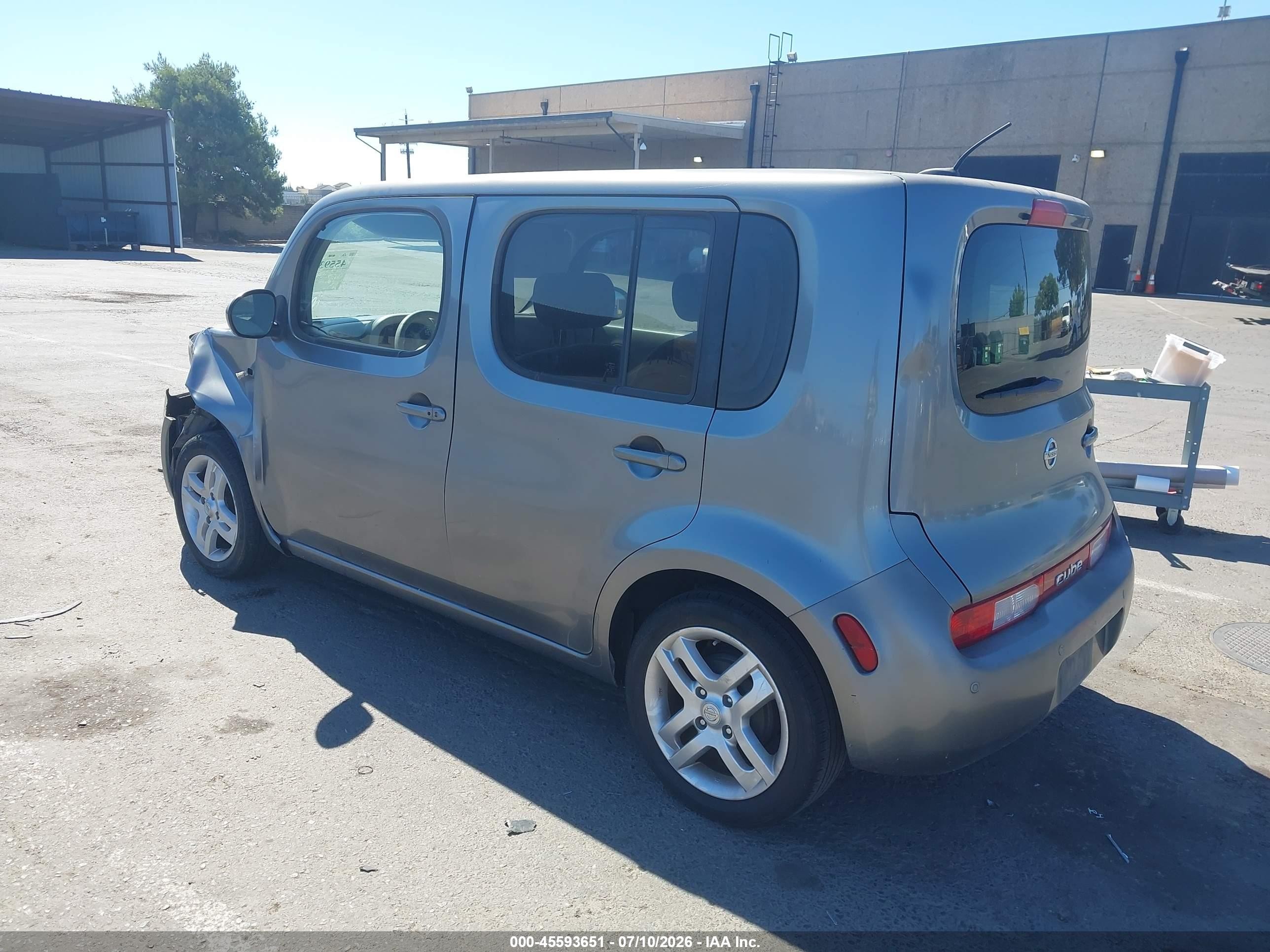 2009 Nissan Cube 1.8sl Gray vin: JN8AZ28R59T102743