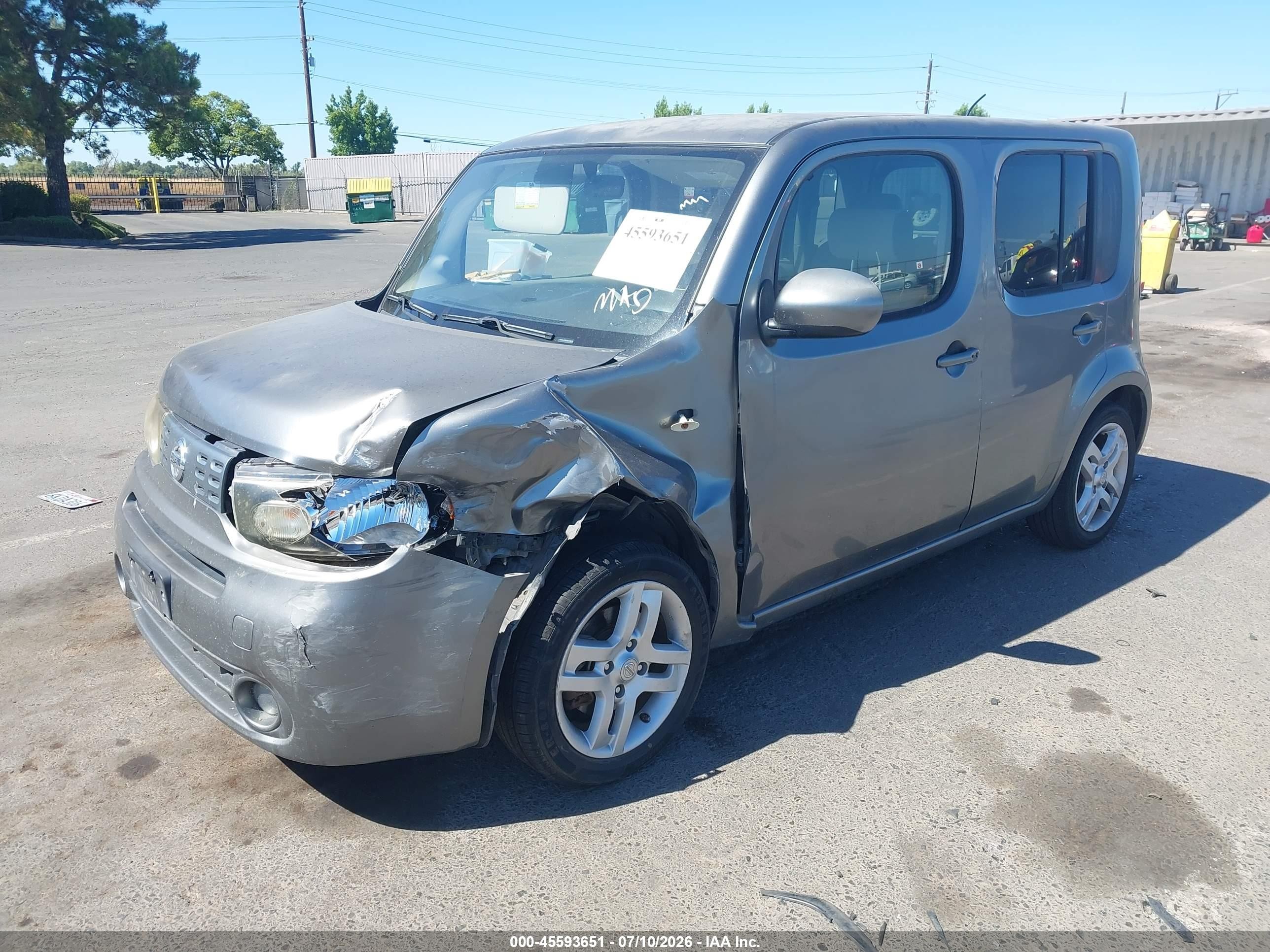 2009 Nissan Cube 1.8sl Gray vin: JN8AZ28R59T102743