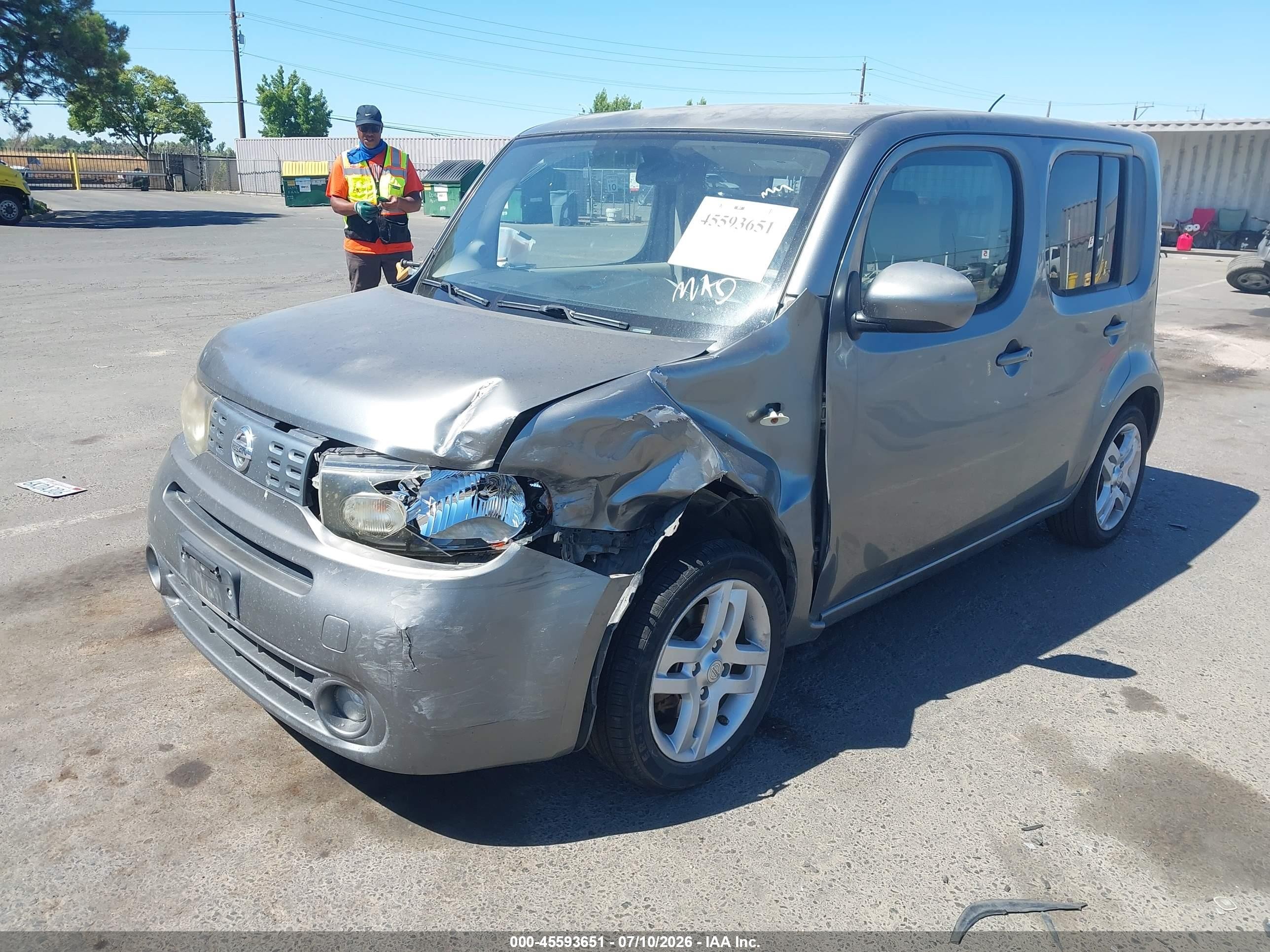 2009 Nissan Cube 1.8sl Gray vin: JN8AZ28R59T102743