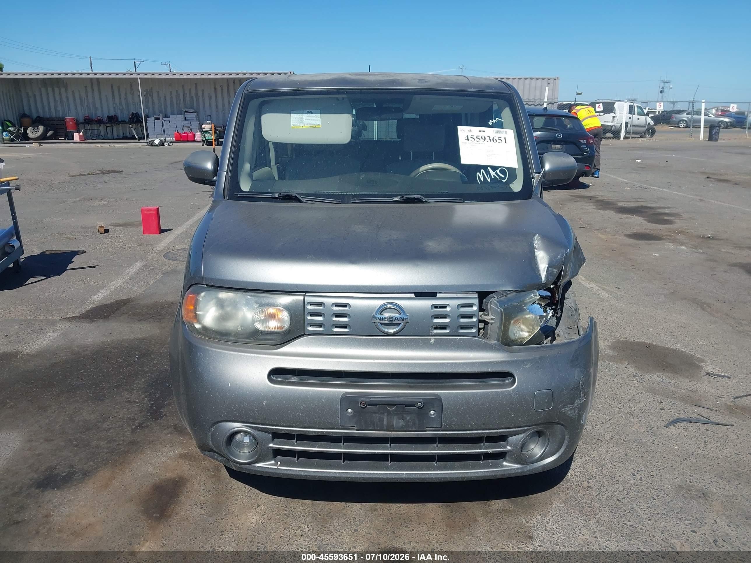2009 Nissan Cube 1.8sl Gray vin: JN8AZ28R59T102743