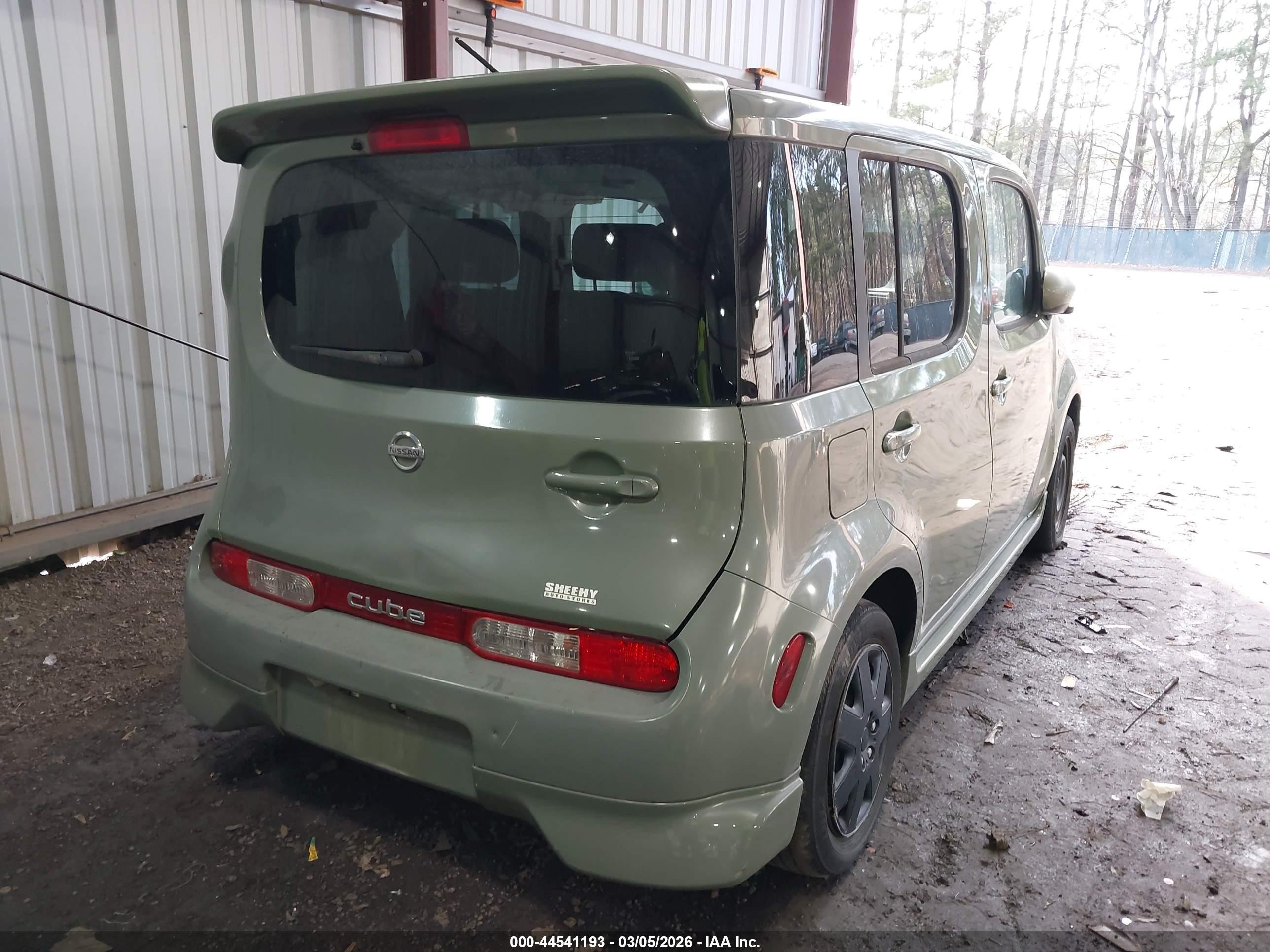 2009 Nissan Cube 1.8s Green vin: JN8AZ28R59T114701