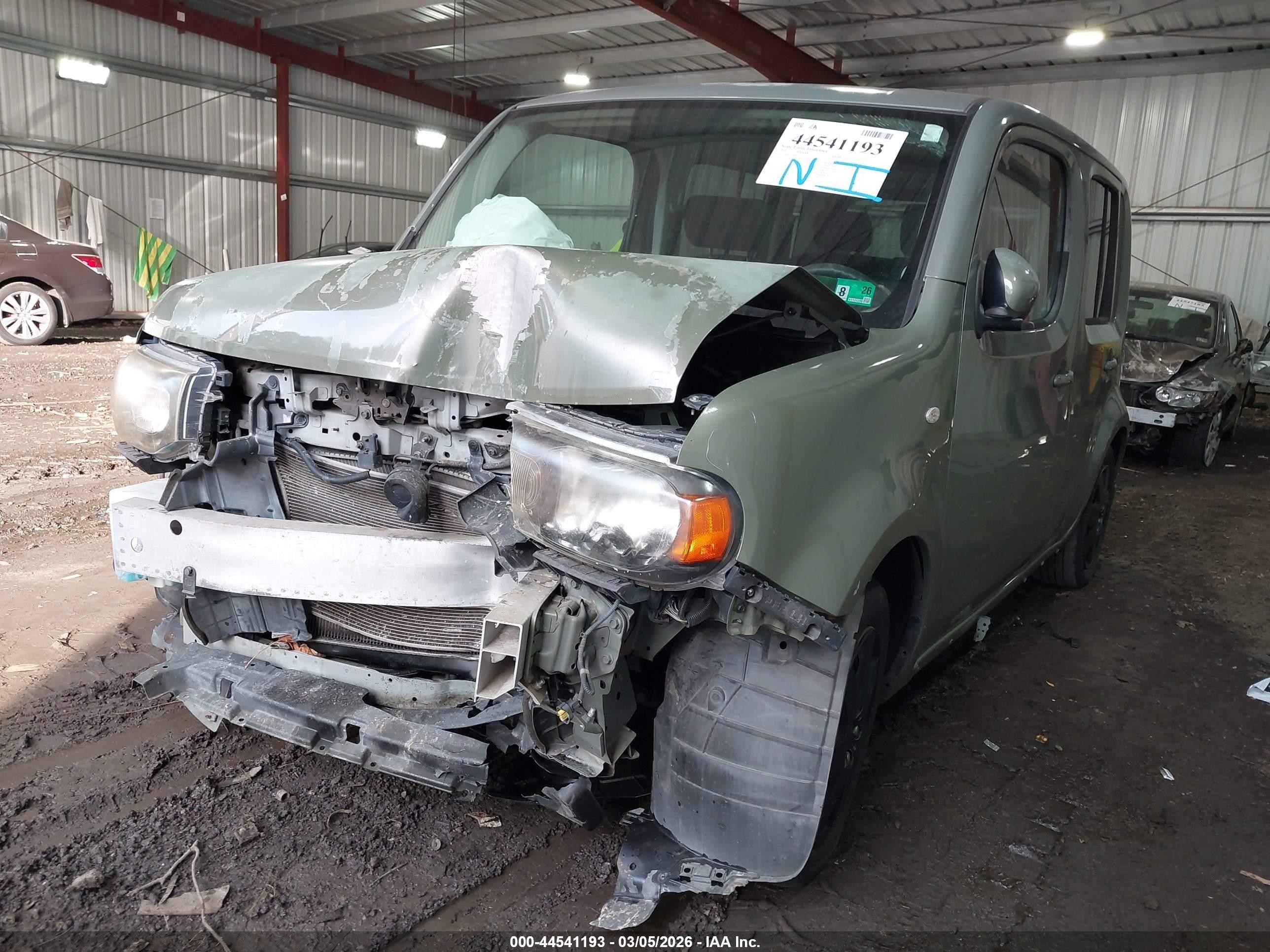 2009 Nissan Cube 1.8s Green vin: JN8AZ28R59T114701