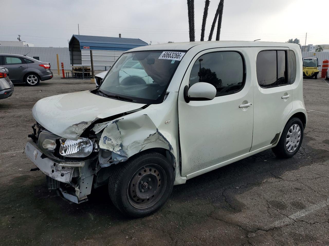 2009 Nissan Cube 1.8 White vin: JN8AZ28R69T127697