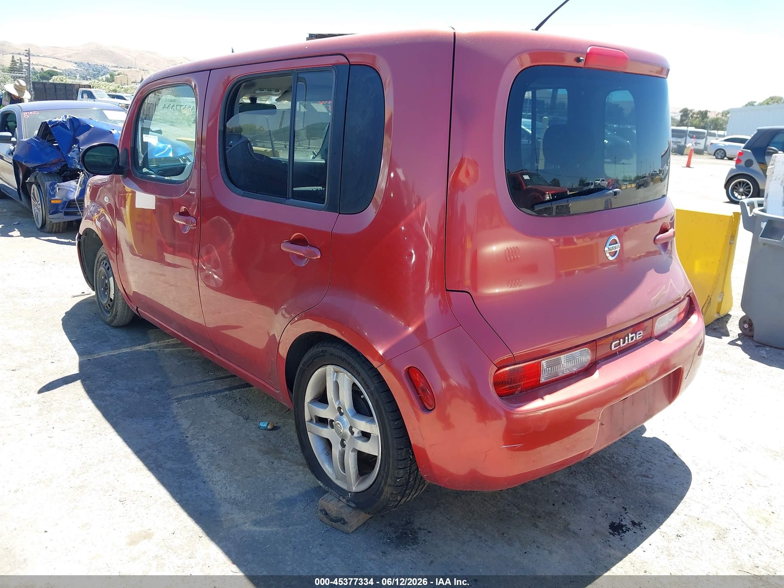 2009 Nissan Cube 1.8sl Red vin: JN8AZ28R79T123948