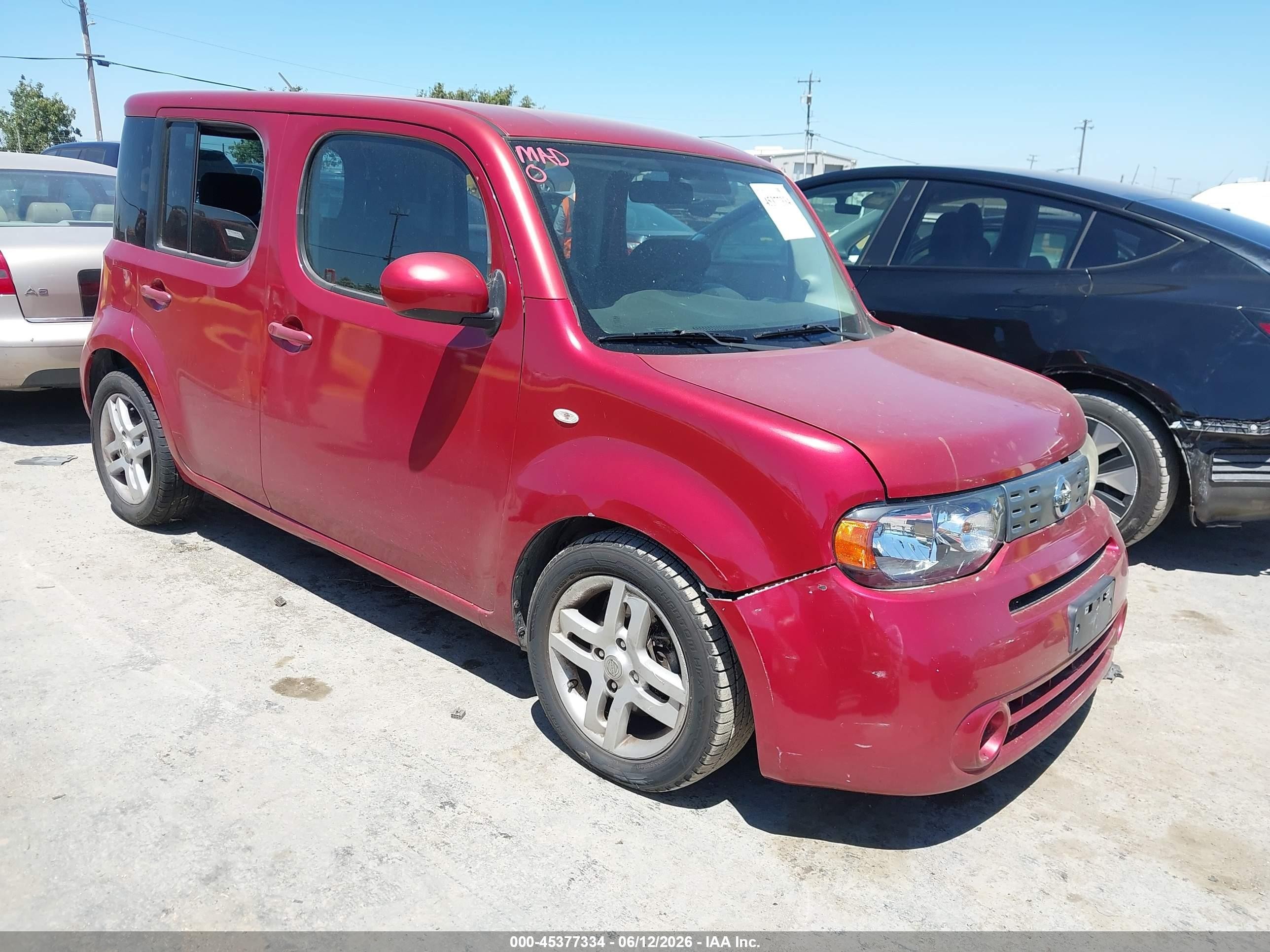 2009 Nissan Cube 1.8sl Red vin: JN8AZ28R79T123948