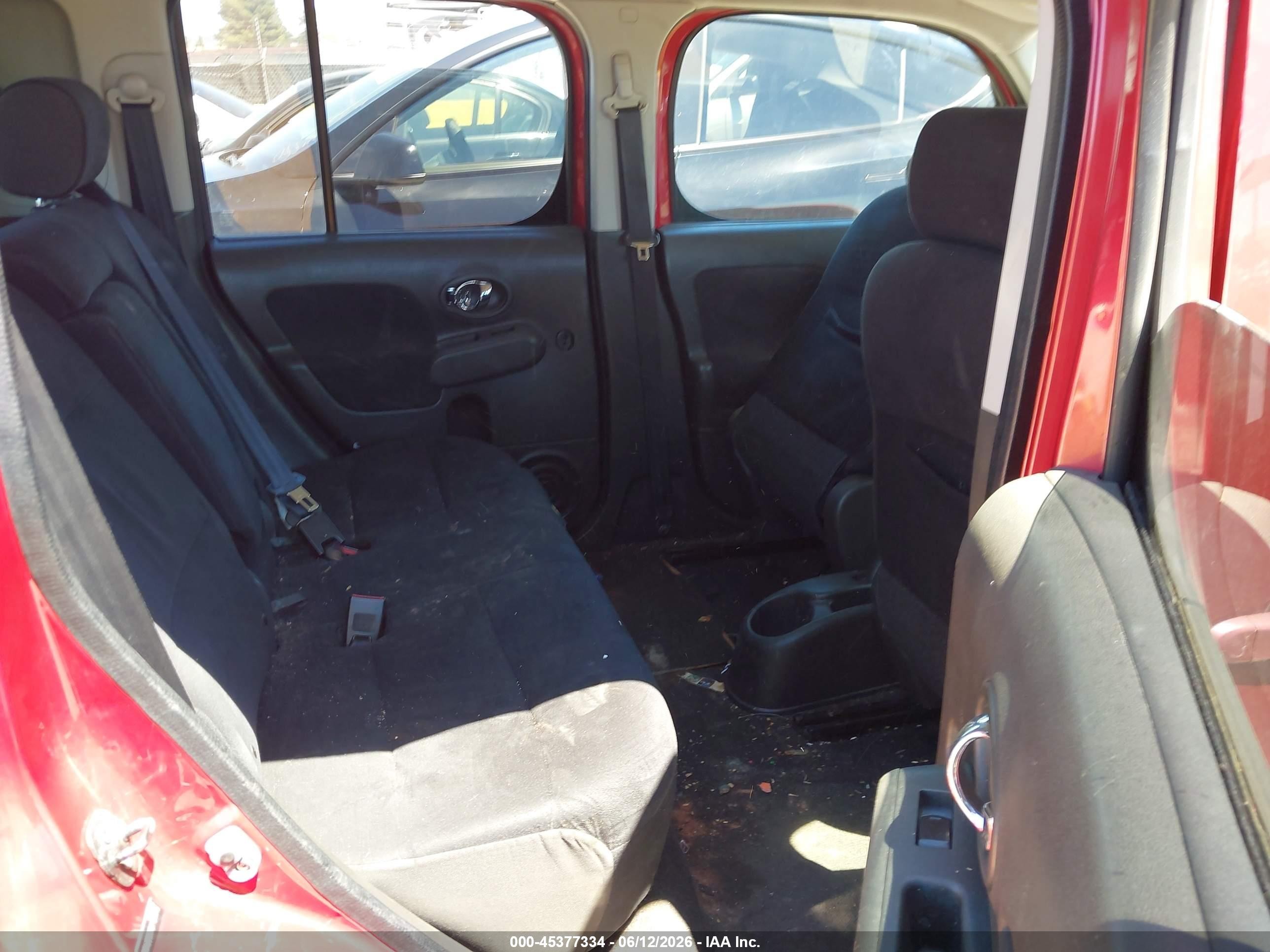 2009 Nissan Cube 1.8sl Red vin: JN8AZ28R79T123948