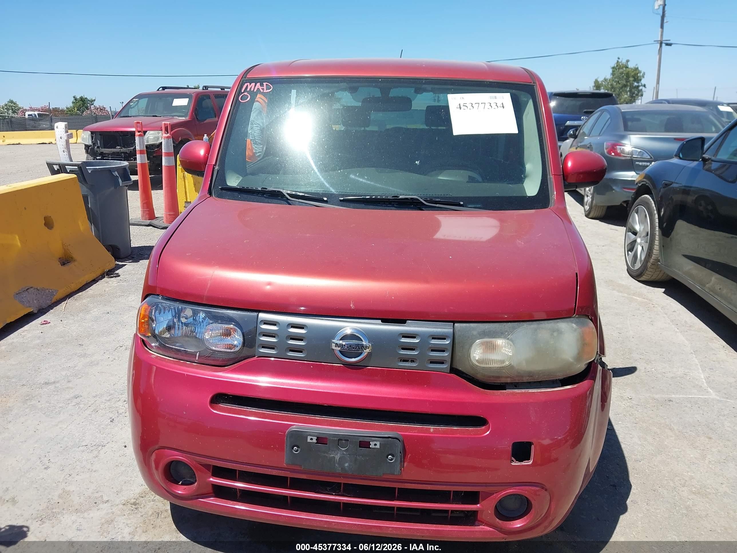 2009 Nissan Cube 1.8sl Red vin: JN8AZ28R79T123948