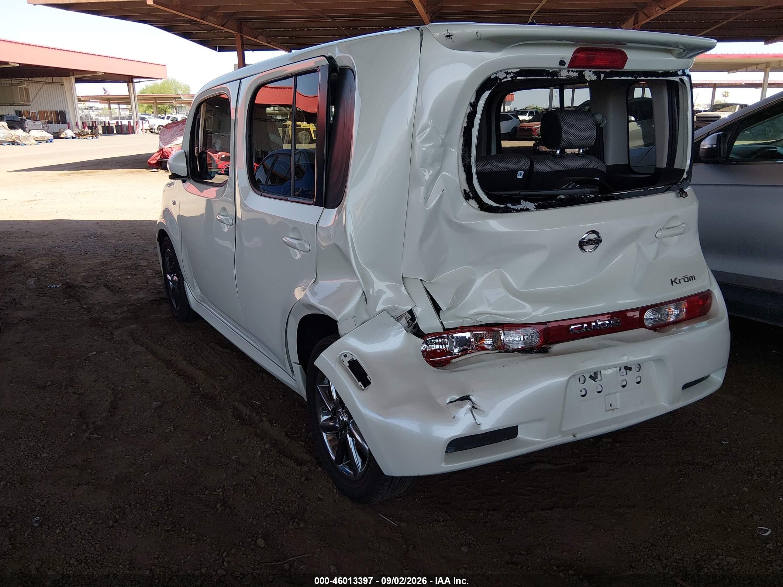 2009 Nissan Cube 1.8 Krom White vin: JN8AZ28R99T103636