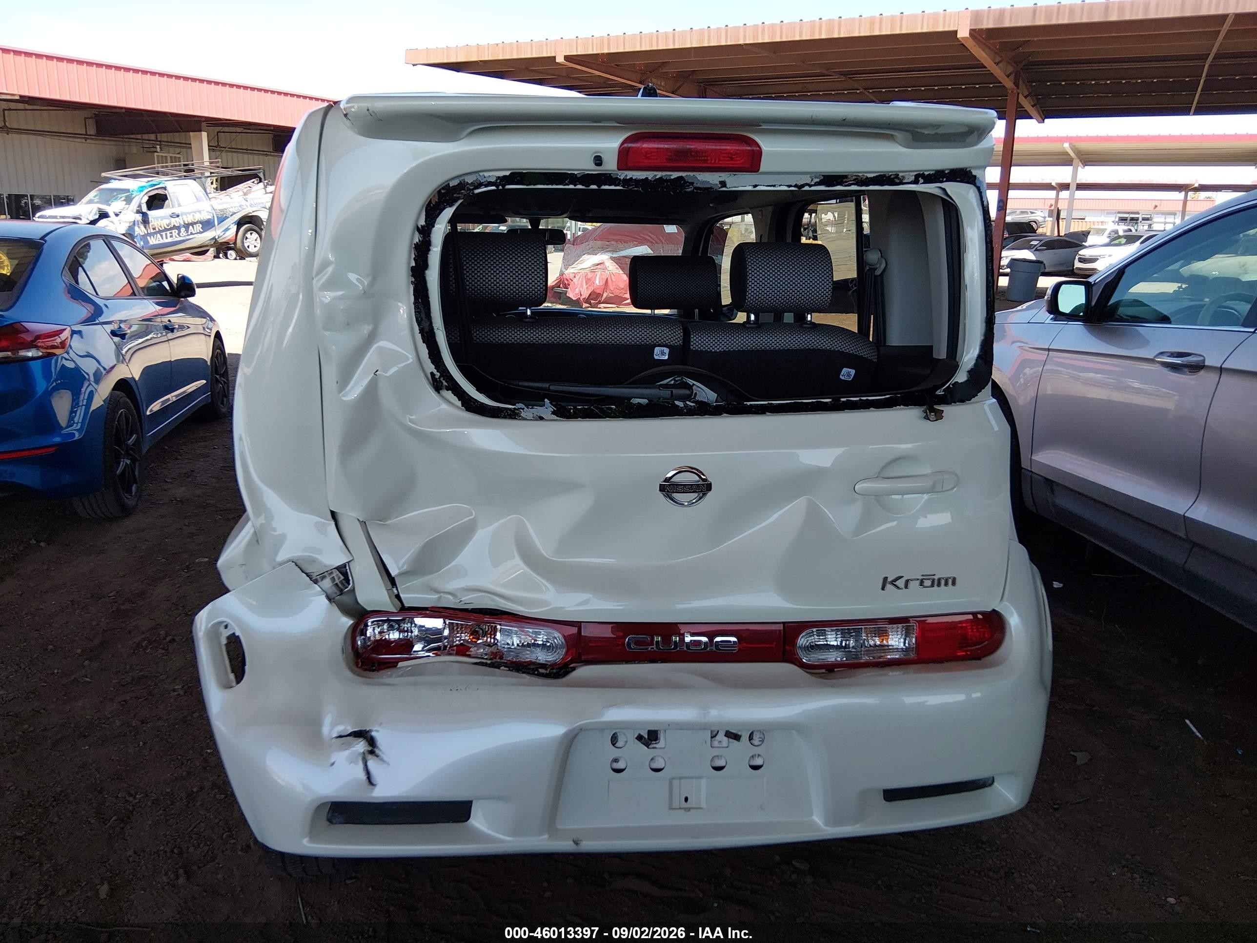 2009 Nissan Cube 1.8 Krom White vin: JN8AZ28R99T103636