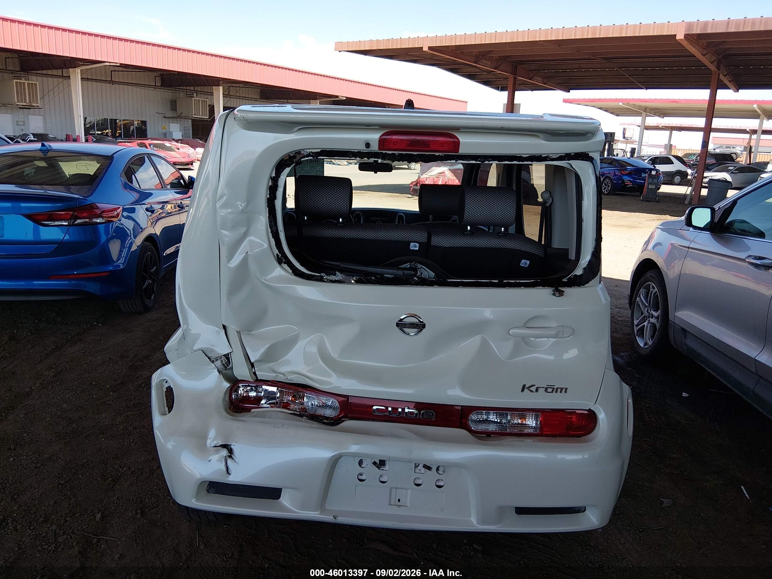 2009 Nissan Cube 1.8 Krom White vin: JN8AZ28R99T103636