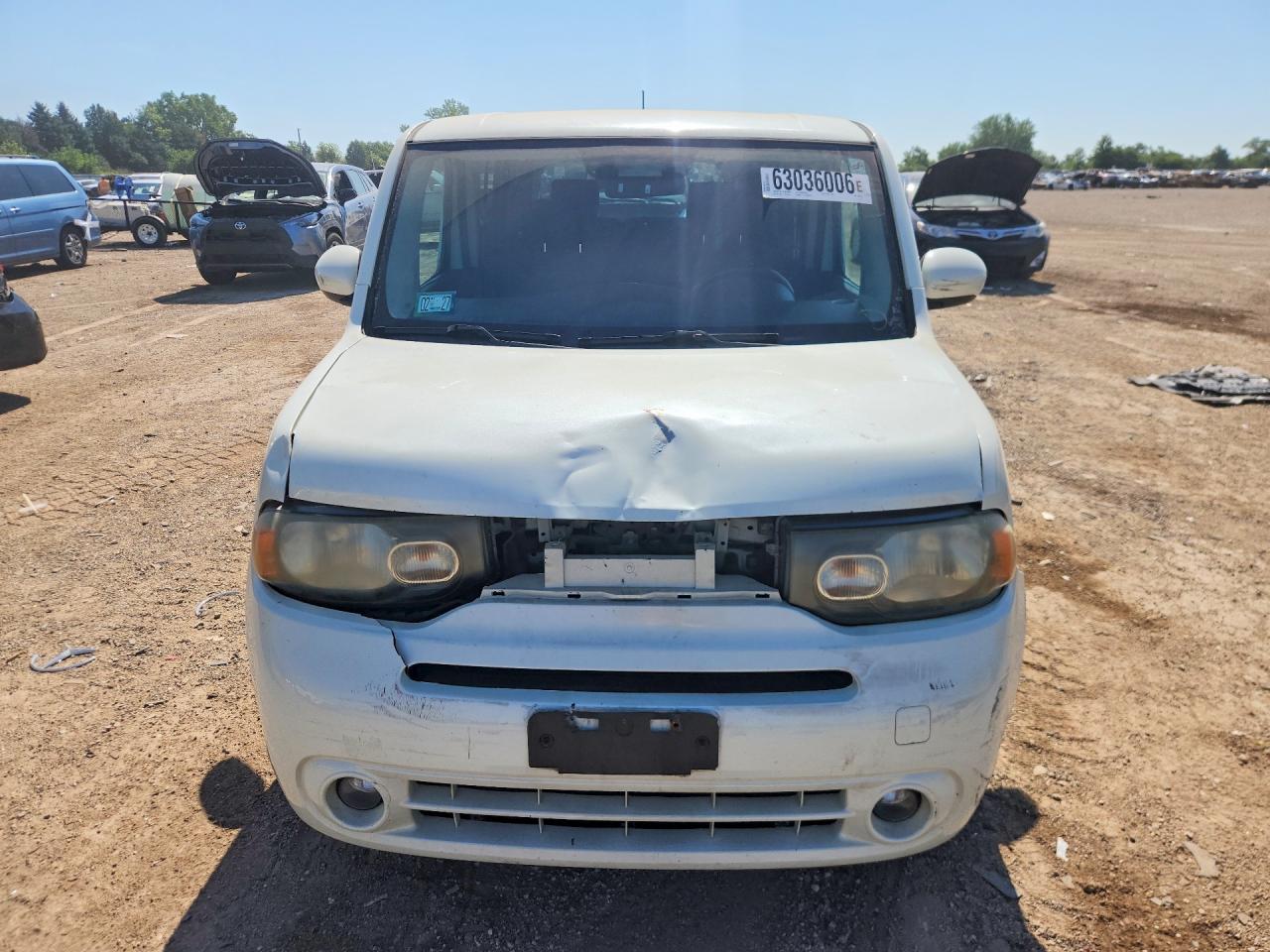2009 Nissan Cube 1.8 White vin: JN8AZ28R99T126544