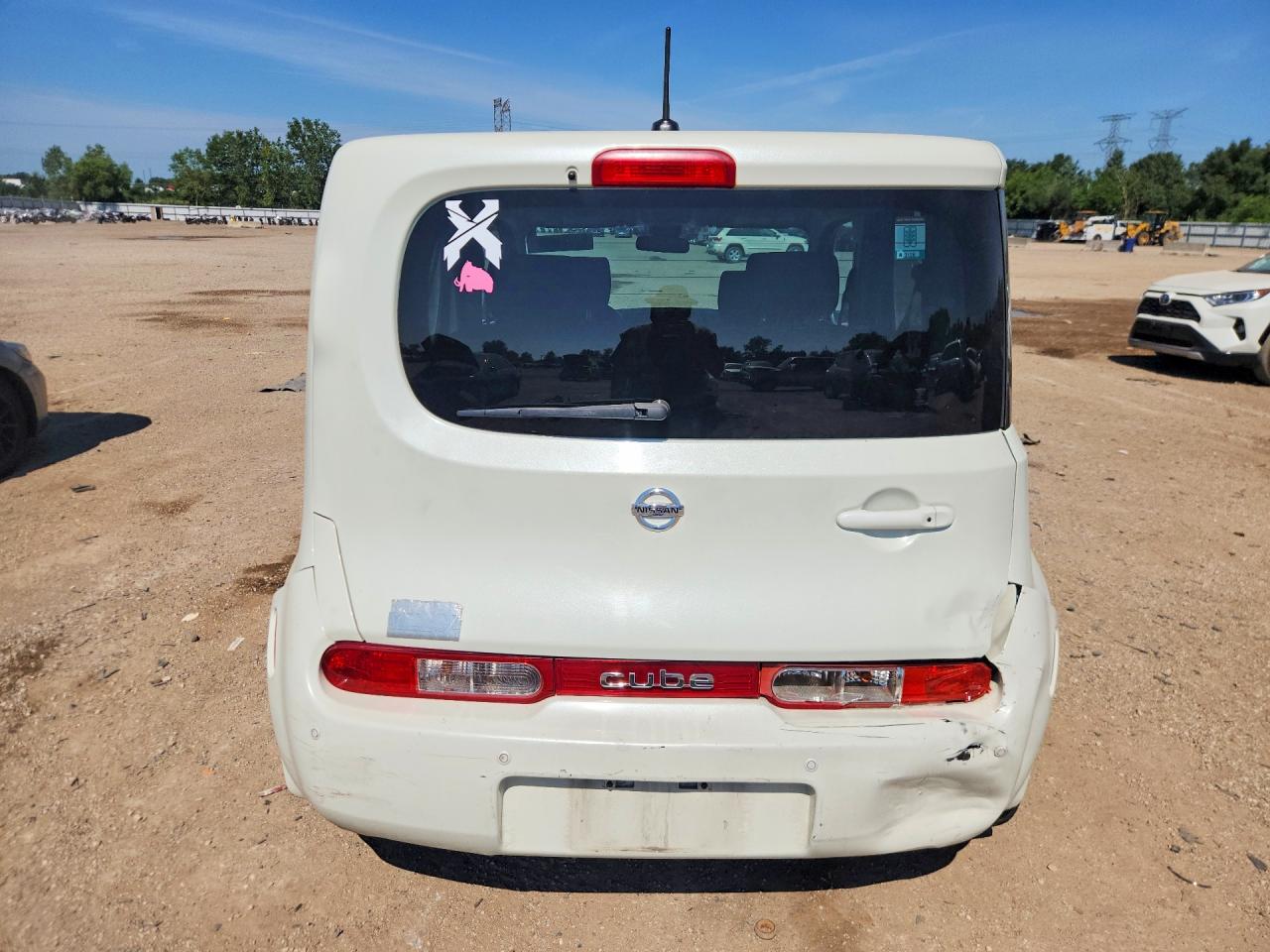 2009 Nissan Cube 1.8 White vin: JN8AZ28R99T126544