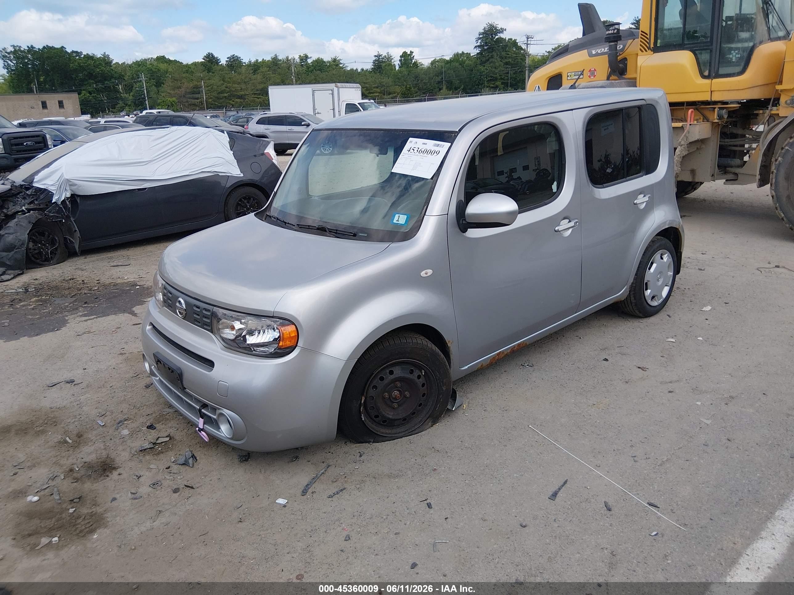 2009 Nissan Cube 1.8s Silver vin: JN8AZ28RX9T112457