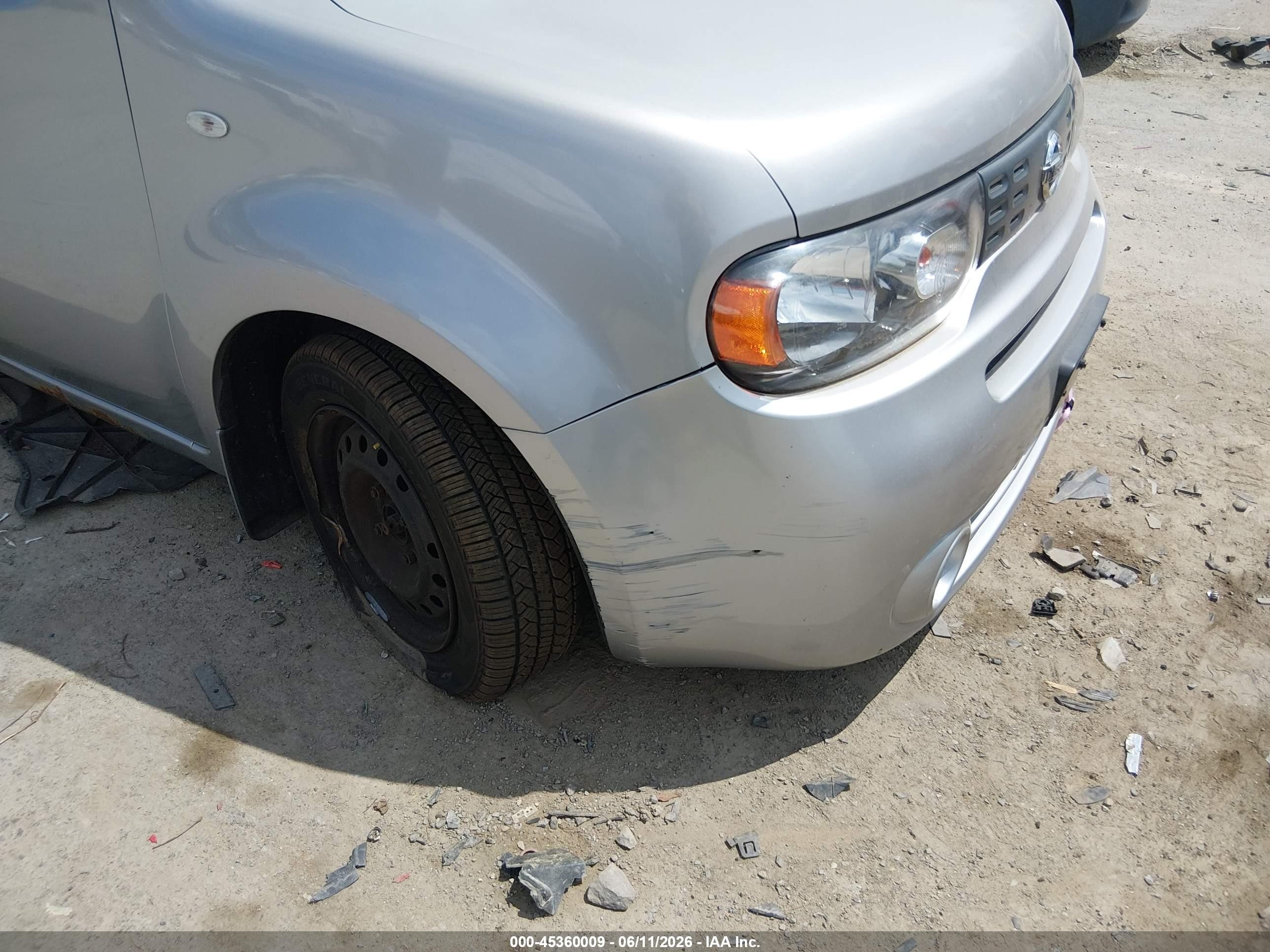 2009 Nissan Cube 1.8s Silver vin: JN8AZ28RX9T112457