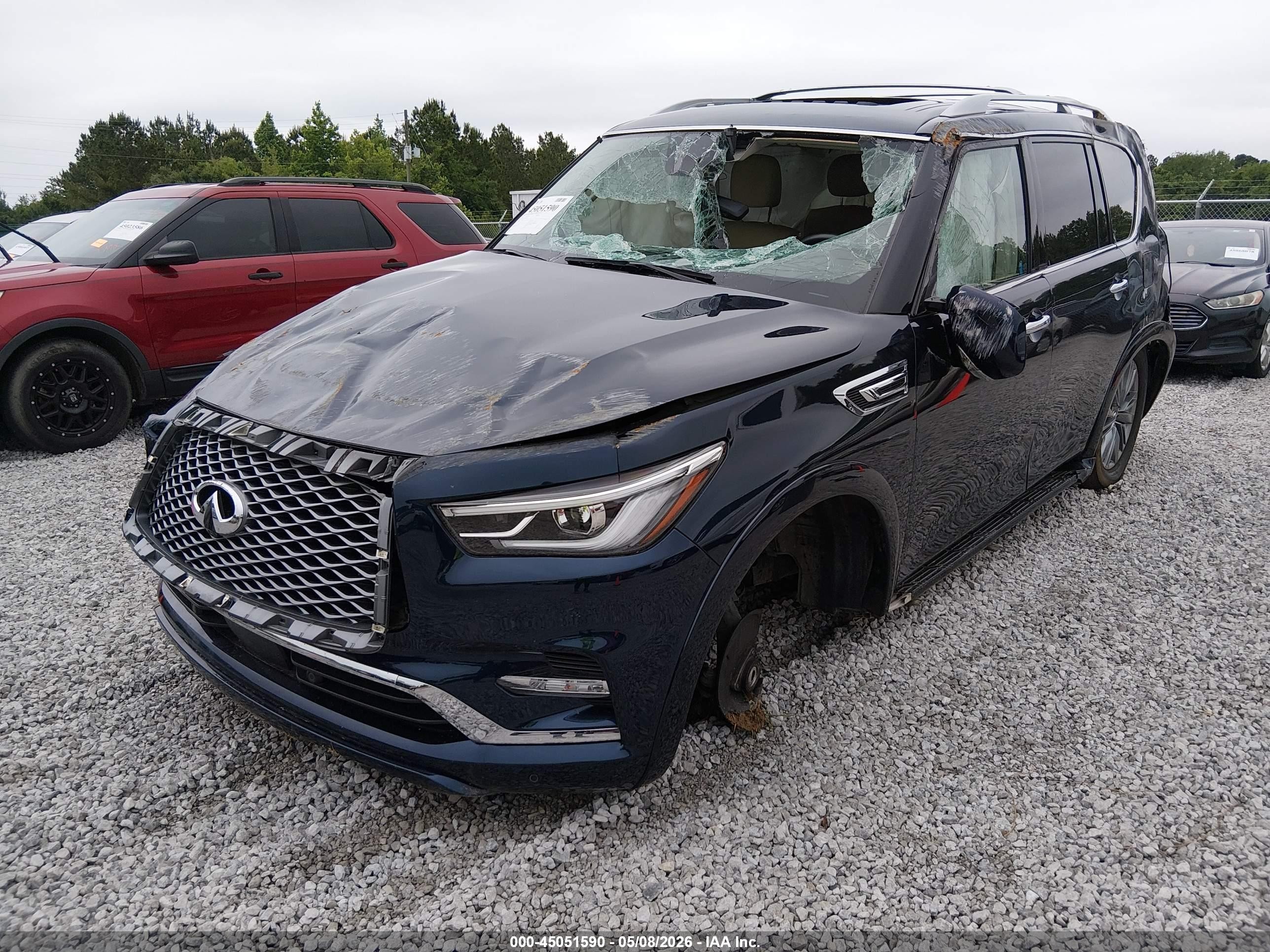 2021 Infiniti Qx80 Luxe Dark Blue vin: JN8AZ2AD9M9861609