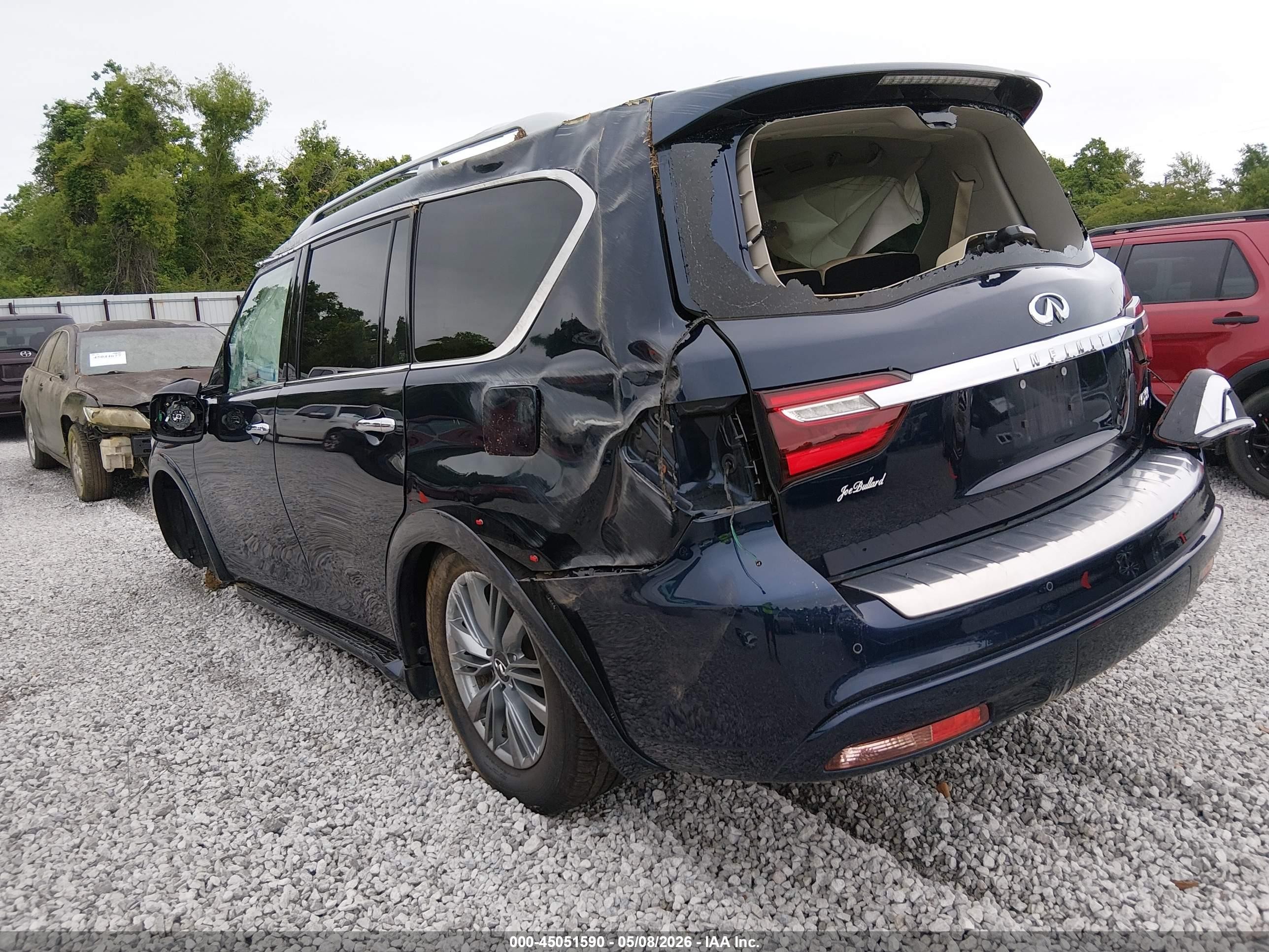 2021 Infiniti Qx80 Luxe Dark Blue vin: JN8AZ2AD9M9861609