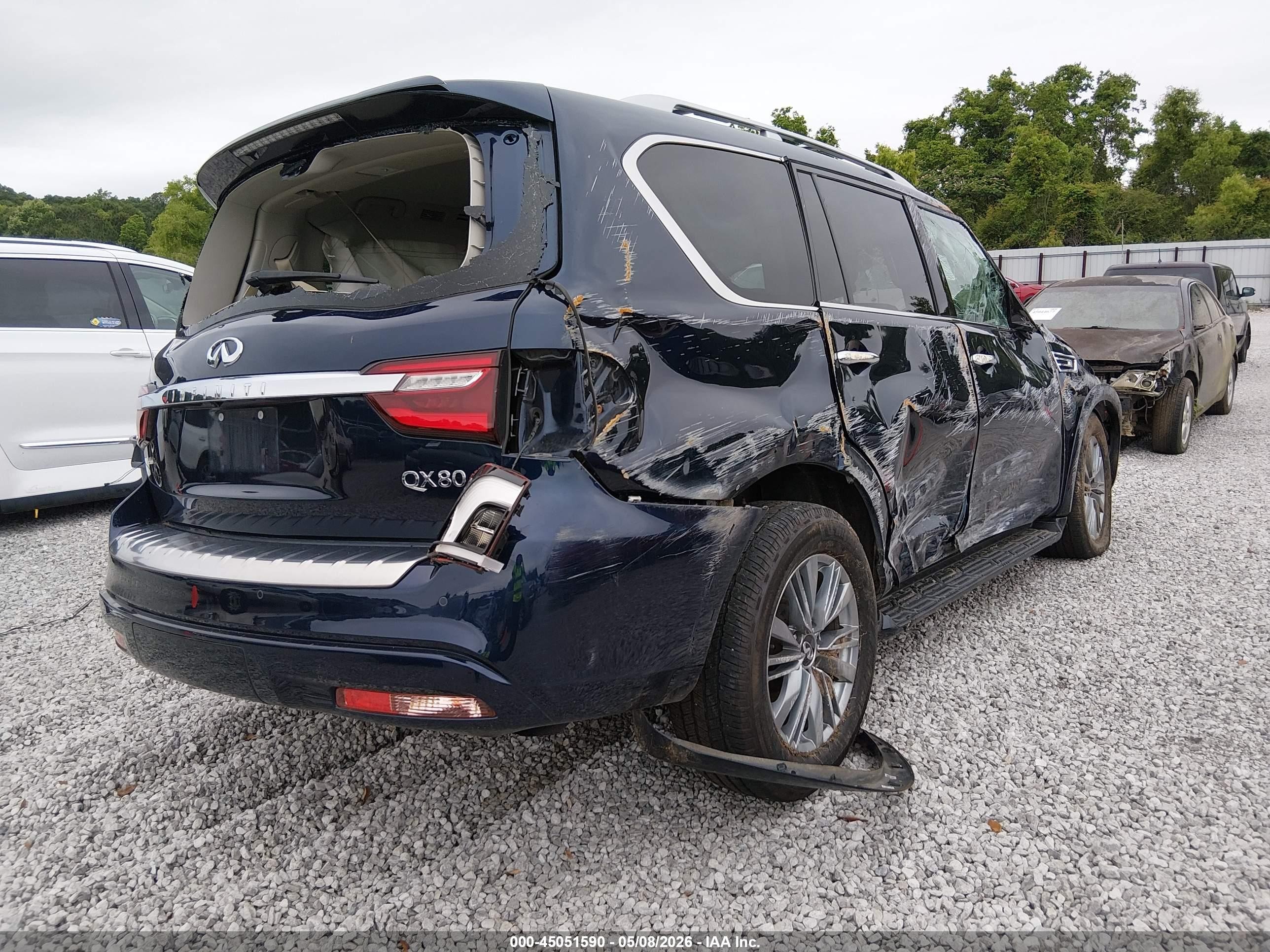 2021 Infiniti Qx80 Luxe Dark Blue vin: JN8AZ2AD9M9861609