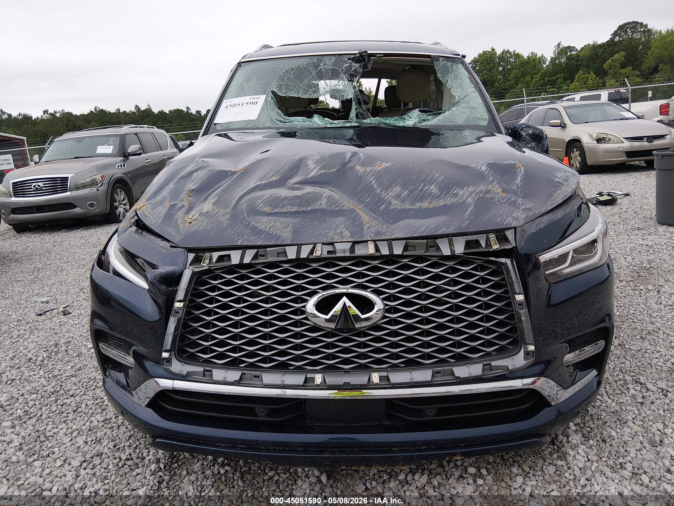 2021 Infiniti Qx80 Luxe Dark Blue vin: JN8AZ2AD9M9861609