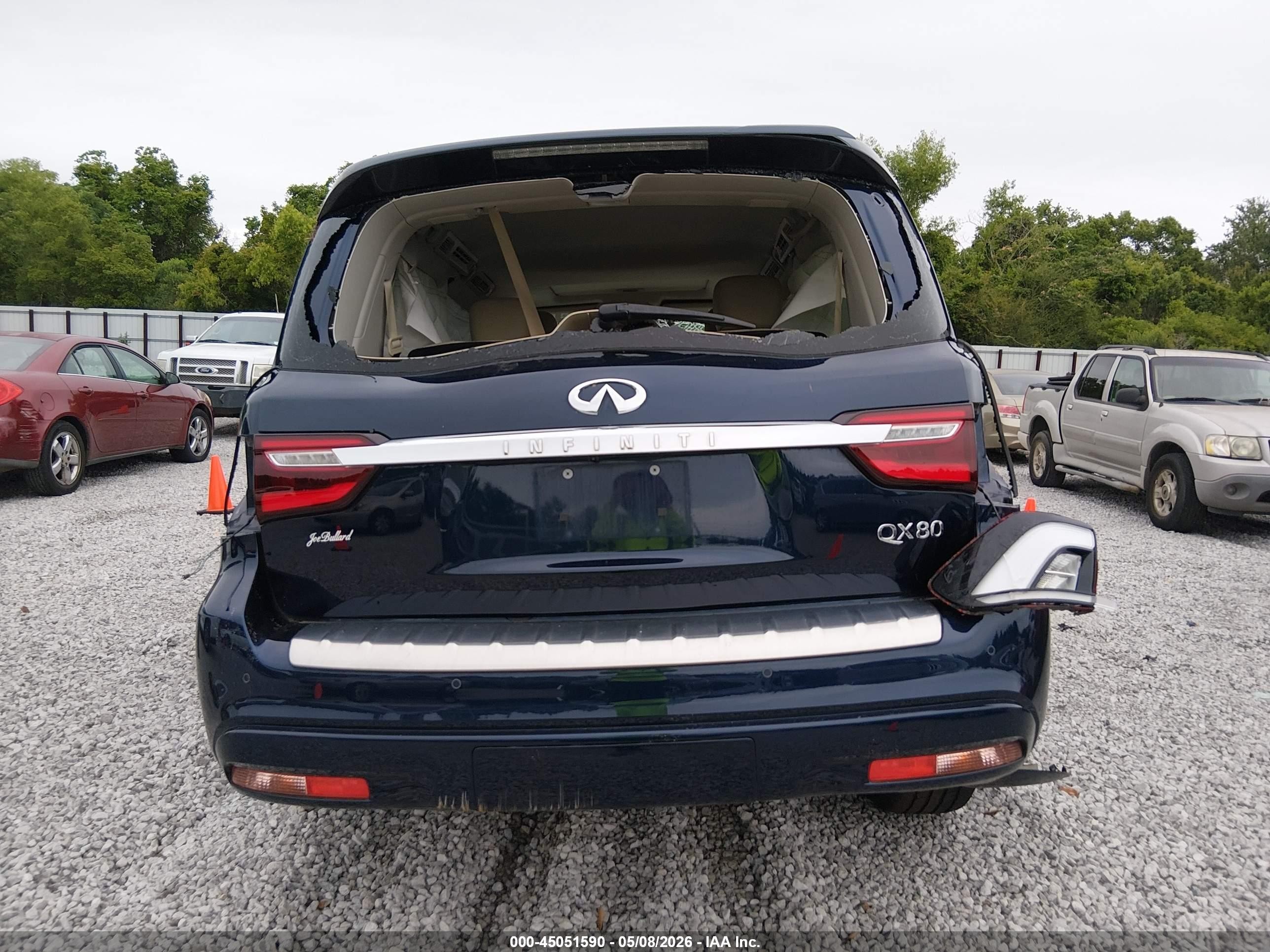 2021 Infiniti Qx80 Luxe Dark Blue vin: JN8AZ2AD9M9861609
