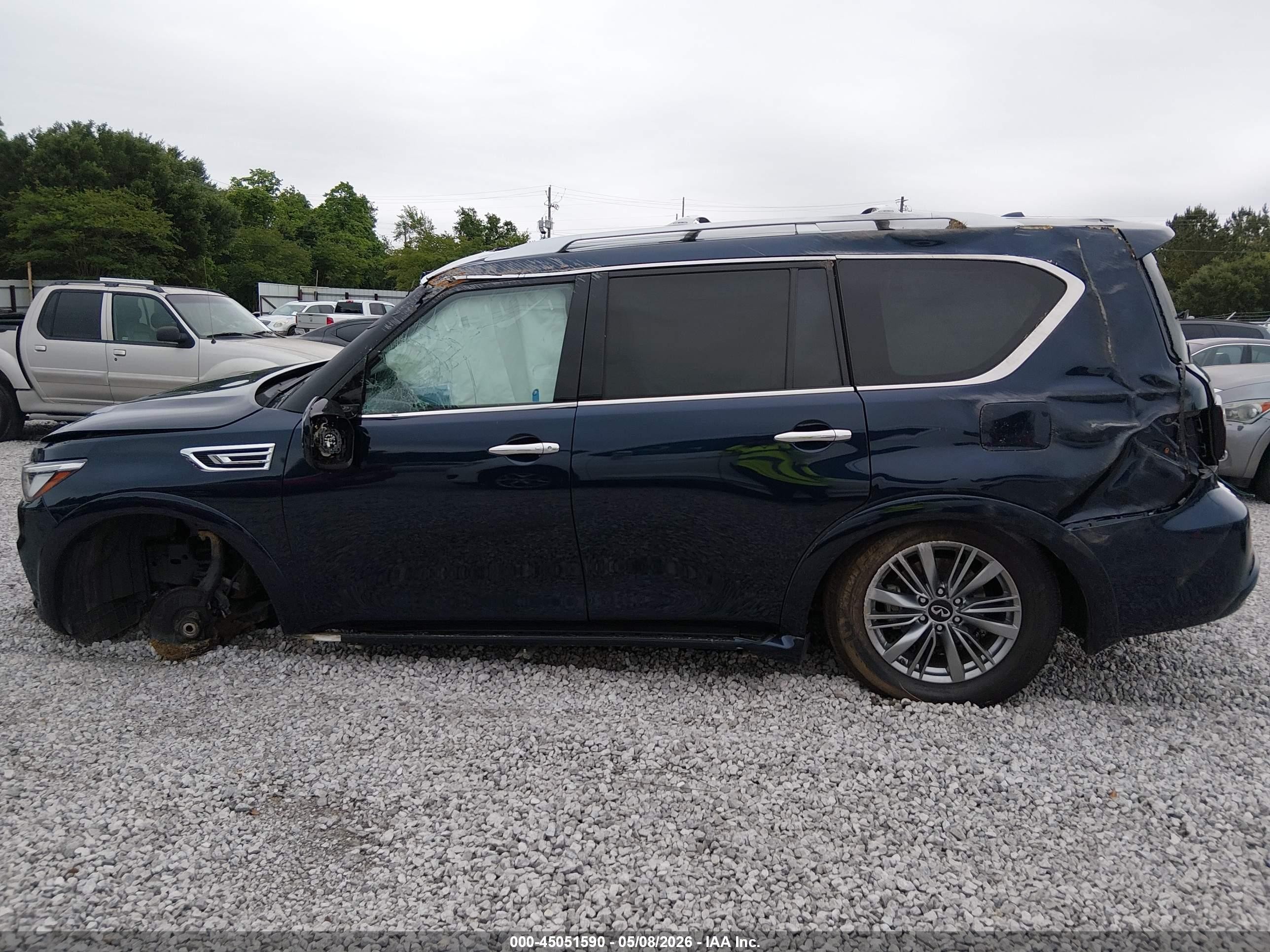 2021 Infiniti Qx80 Luxe Dark Blue vin: JN8AZ2AD9M9861609