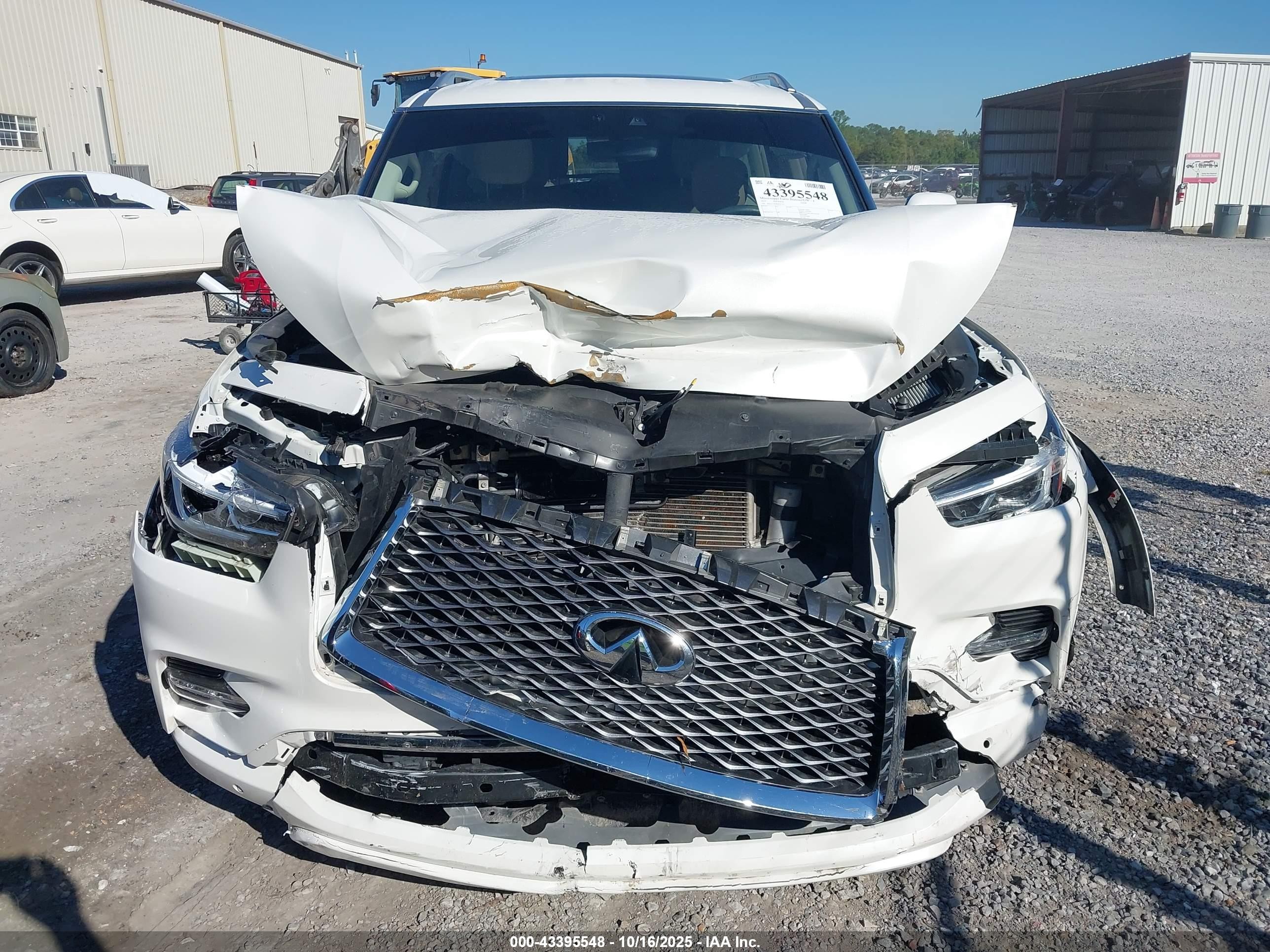 2022 Infiniti Qx80 Luxe White vin: JN8AZ2AF0N9741751
